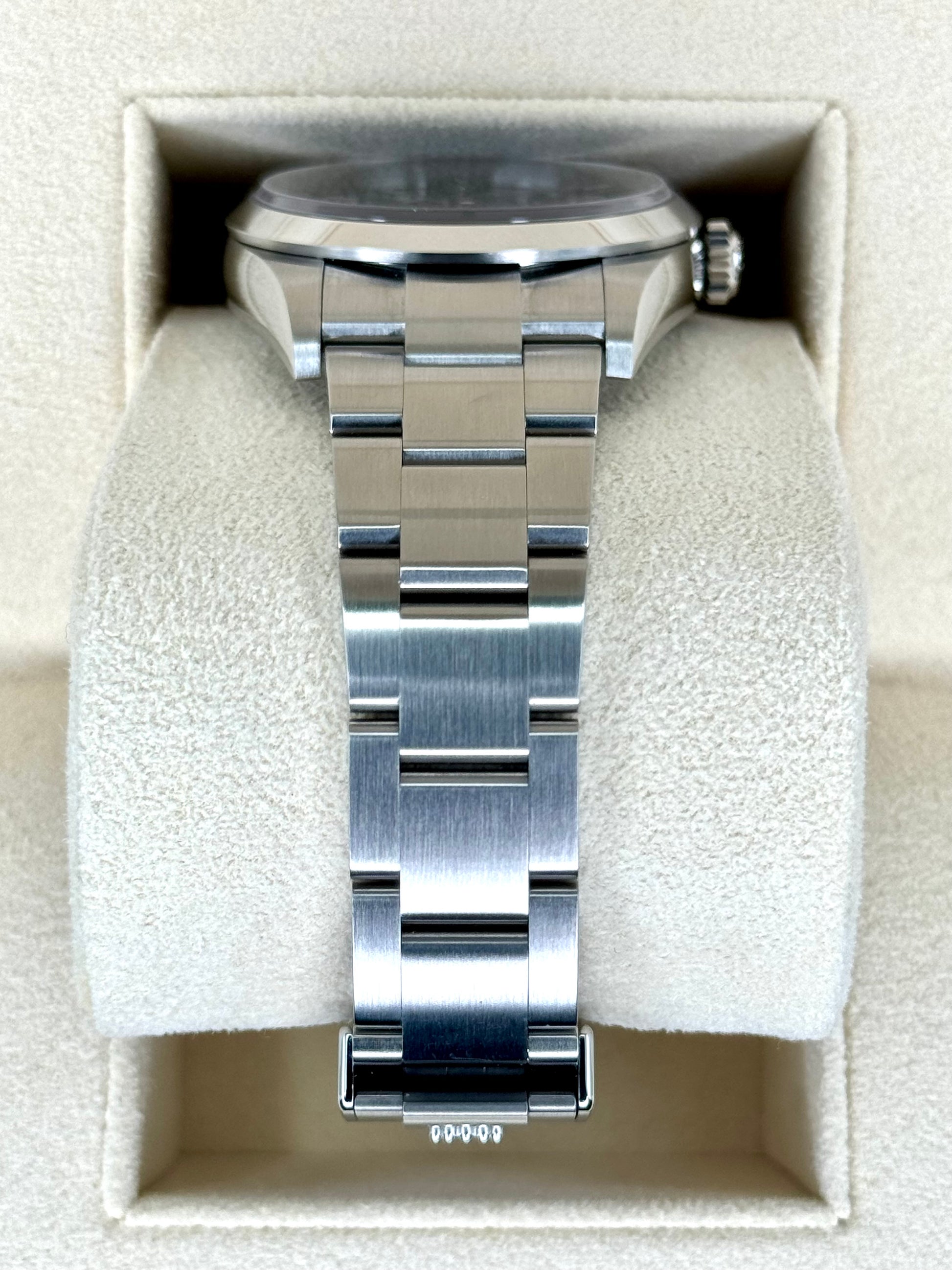 NEW 2024 Rolex Explorer 36mm Stainless Steel Black Dial 124270 - MyWatchLLC