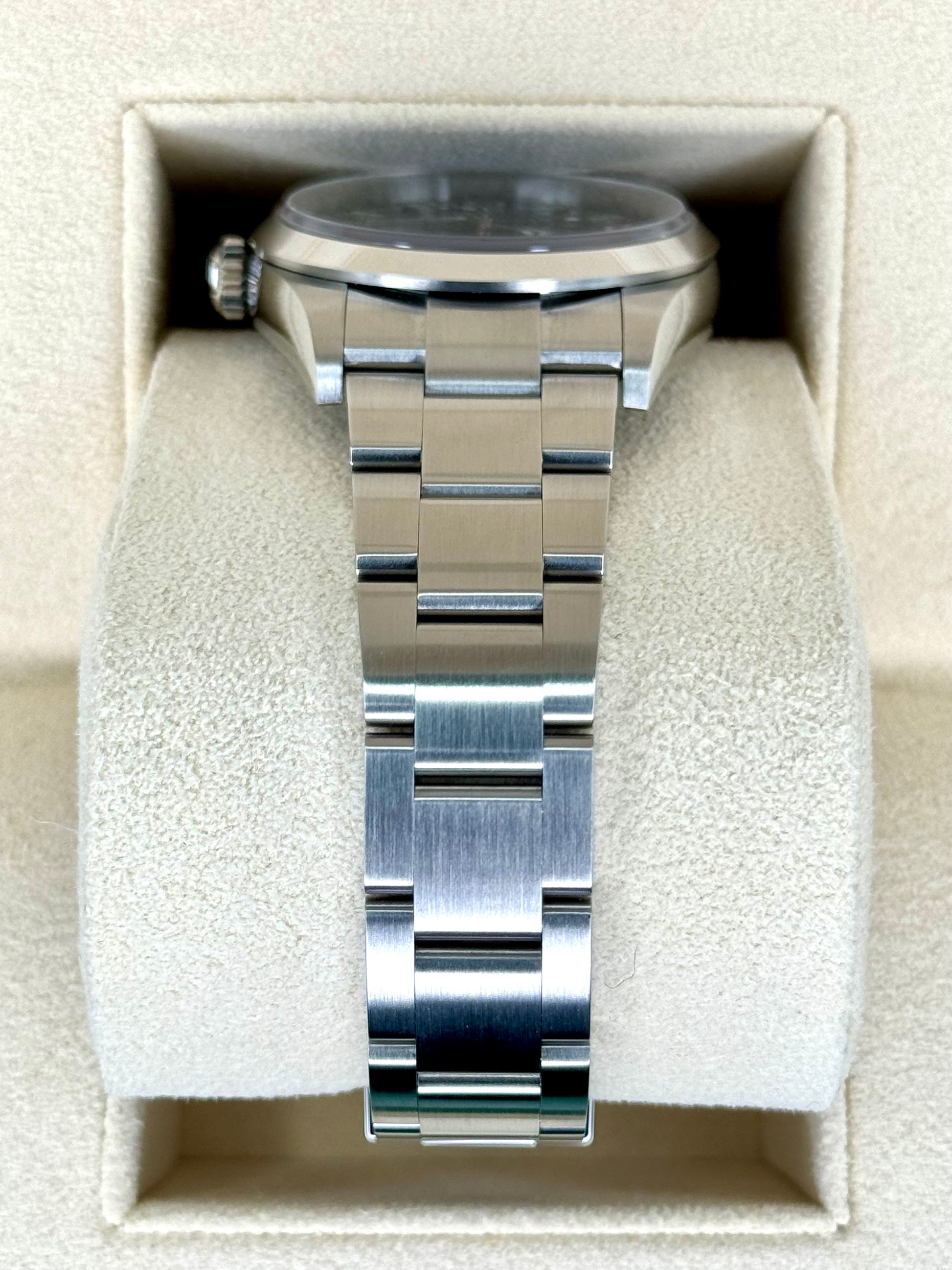 NEW 2024 Rolex Explorer 36mm Stainless Steel Black Dial 124270 - MyWatchLLC