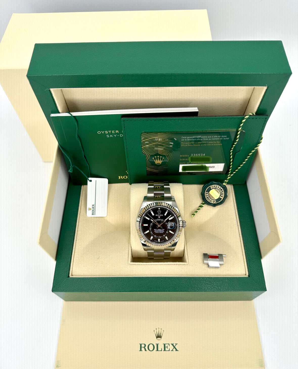 NEW 2023 Rolex Sky-Dweller 42mm 336934 Oyster Black Dial - MyWatchLLC