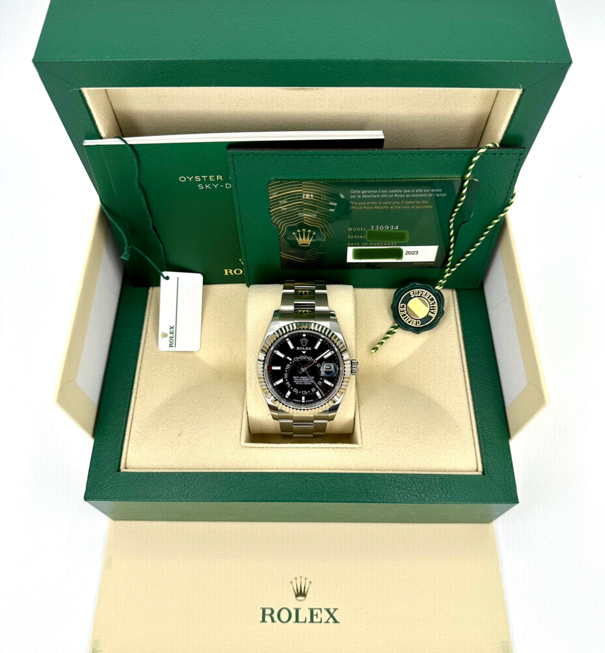 NEW 2023 Rolex Sky-Dweller 42mm 336934 Oyster Black Dial - MyWatchLLC