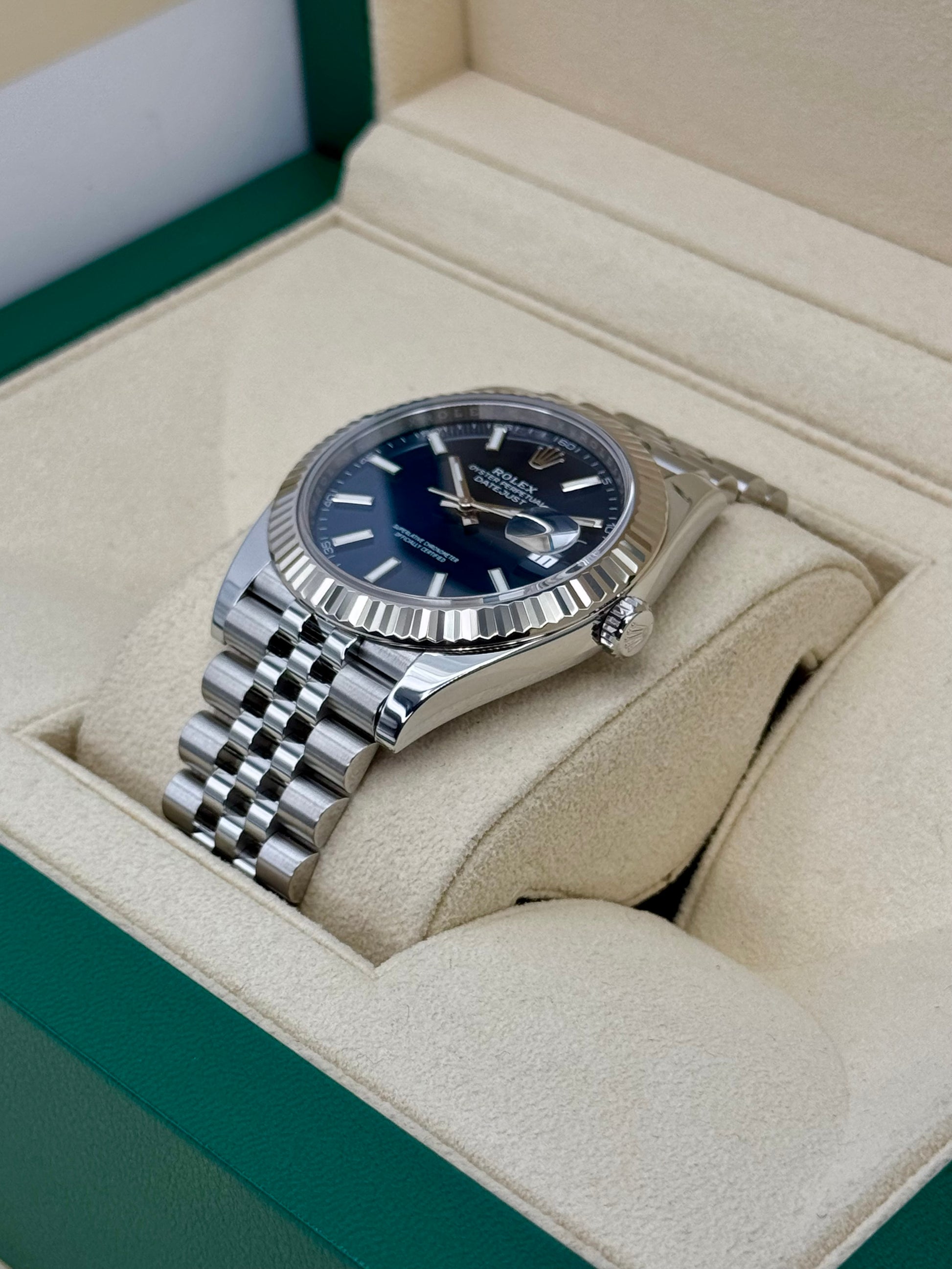2022 Rolex Datejust 41mm 126334 Stainless Steel Jubilee Blue Dial - MyWatchLLC