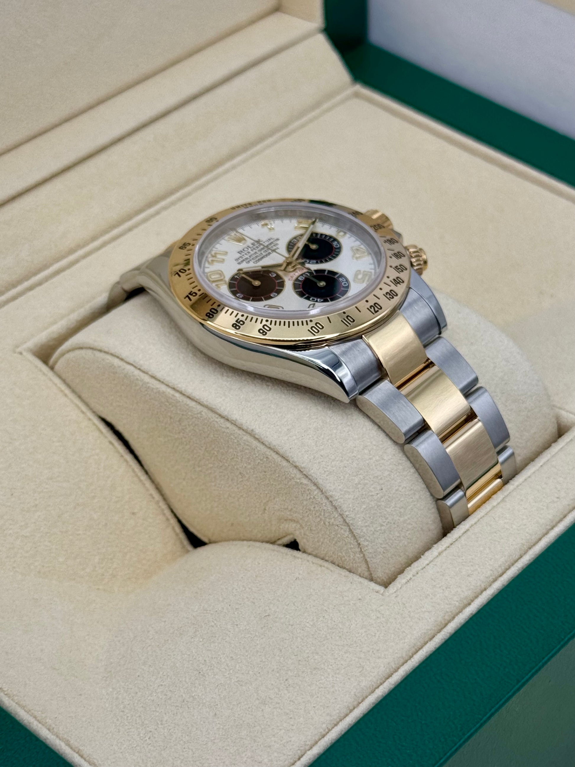 2016 Rolex Daytona 40mm 116523 White Panda Arabic Racing Dial - MyWatchLLC