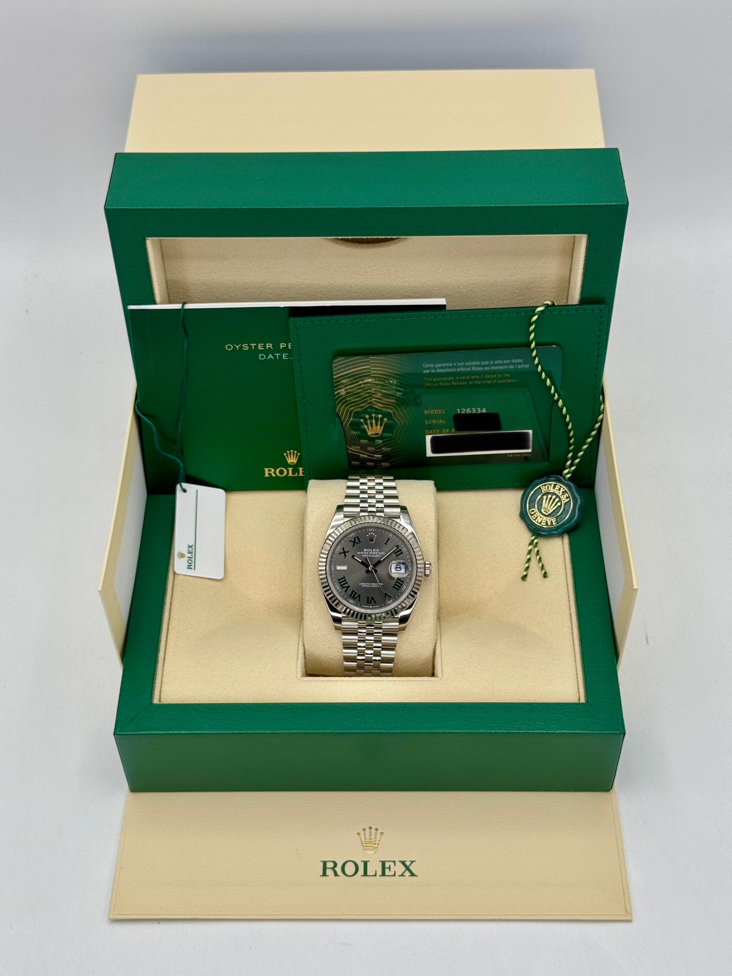 2024 Rolex Datejust 41mm 126334 Jubilee Wimbledon Dial - MyWatchLLC