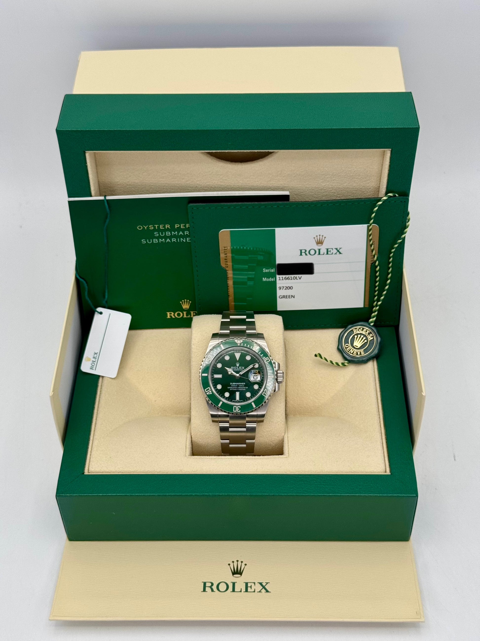 2017 Rolex Submariner "Hulk" 40mm 116610LV Green Dial - MyWatchLLC