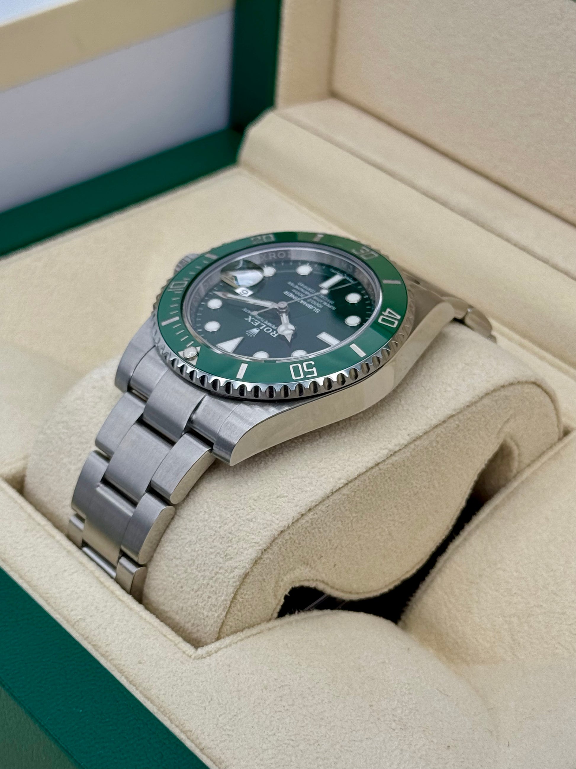 2017 Rolex Submariner "Hulk" 40mm 116610LV Green Dial - MyWatchLLC