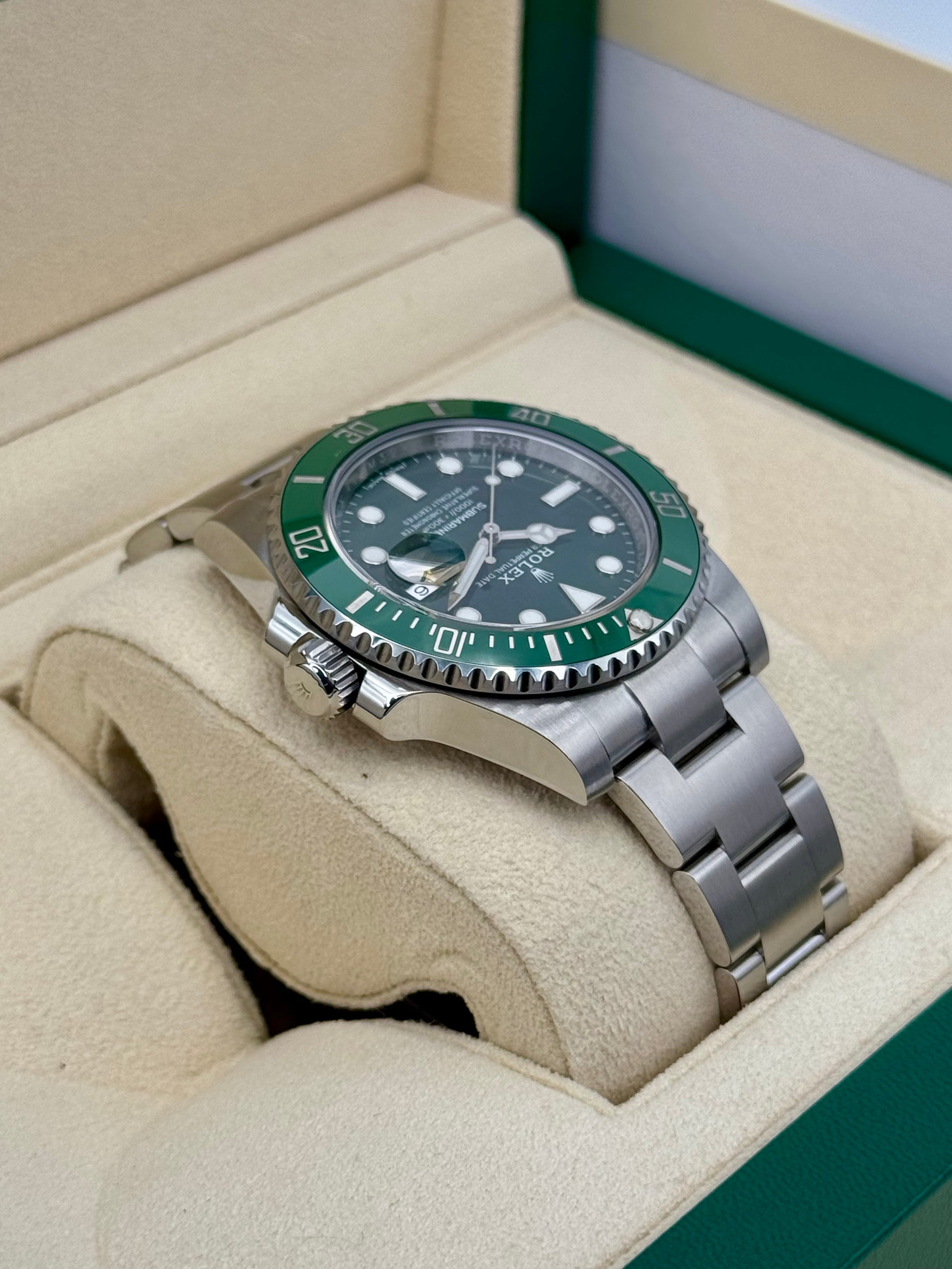 2017 Rolex Submariner "Hulk" 40mm 116610LV Green Dial - MyWatchLLC