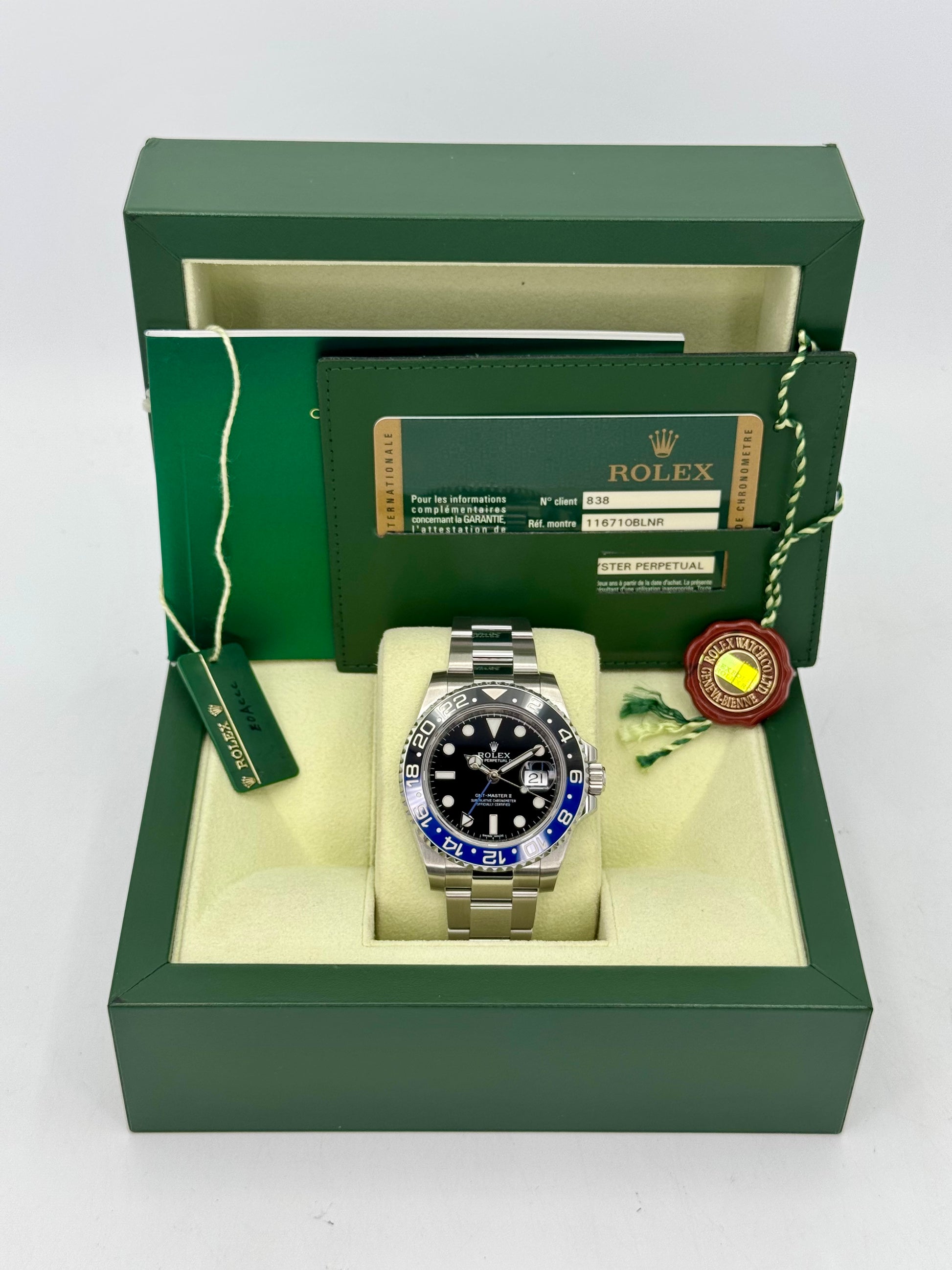2014 Rolex GMT-Master II “Batman” 40mm 116710BLNR Oyster - MyWatchLLC