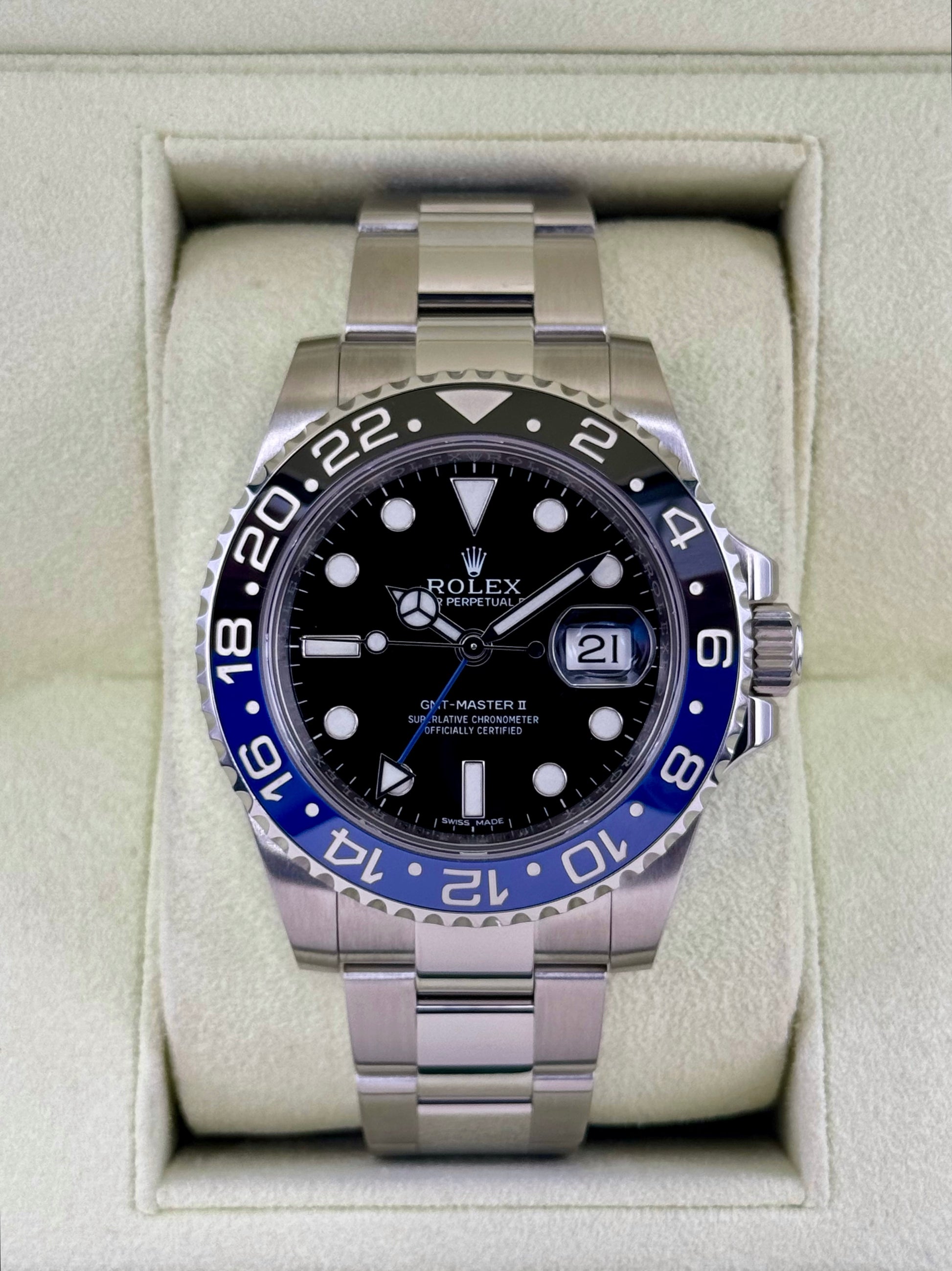 2014 Rolex GMT-Master II “Batman” 40mm 116710BLNR Oyster - MyWatchLLC