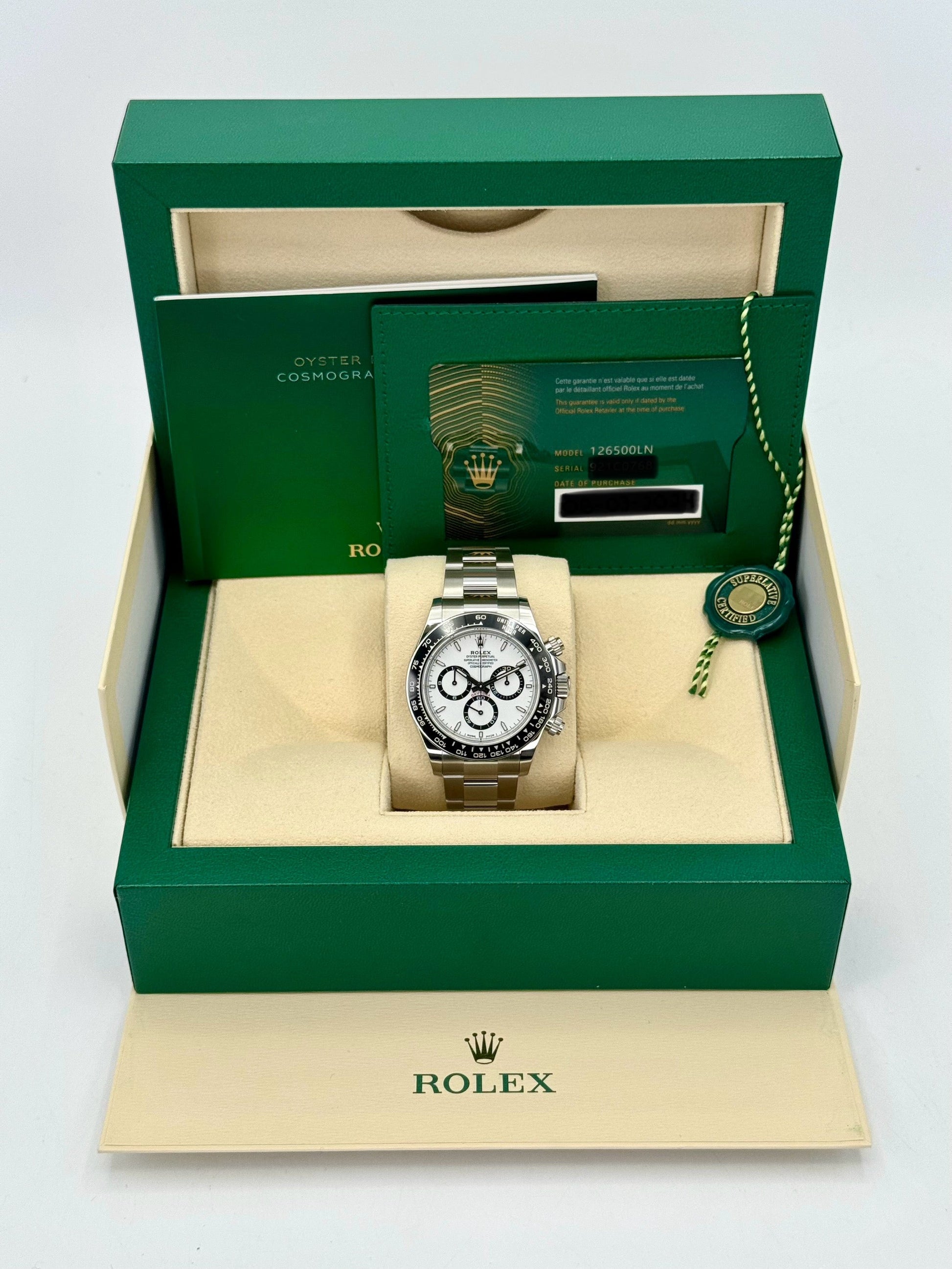 NEW 2024 Rolex Daytona 40mm 126500LN Stainless Steel Panda Dial - MyWatchLLC