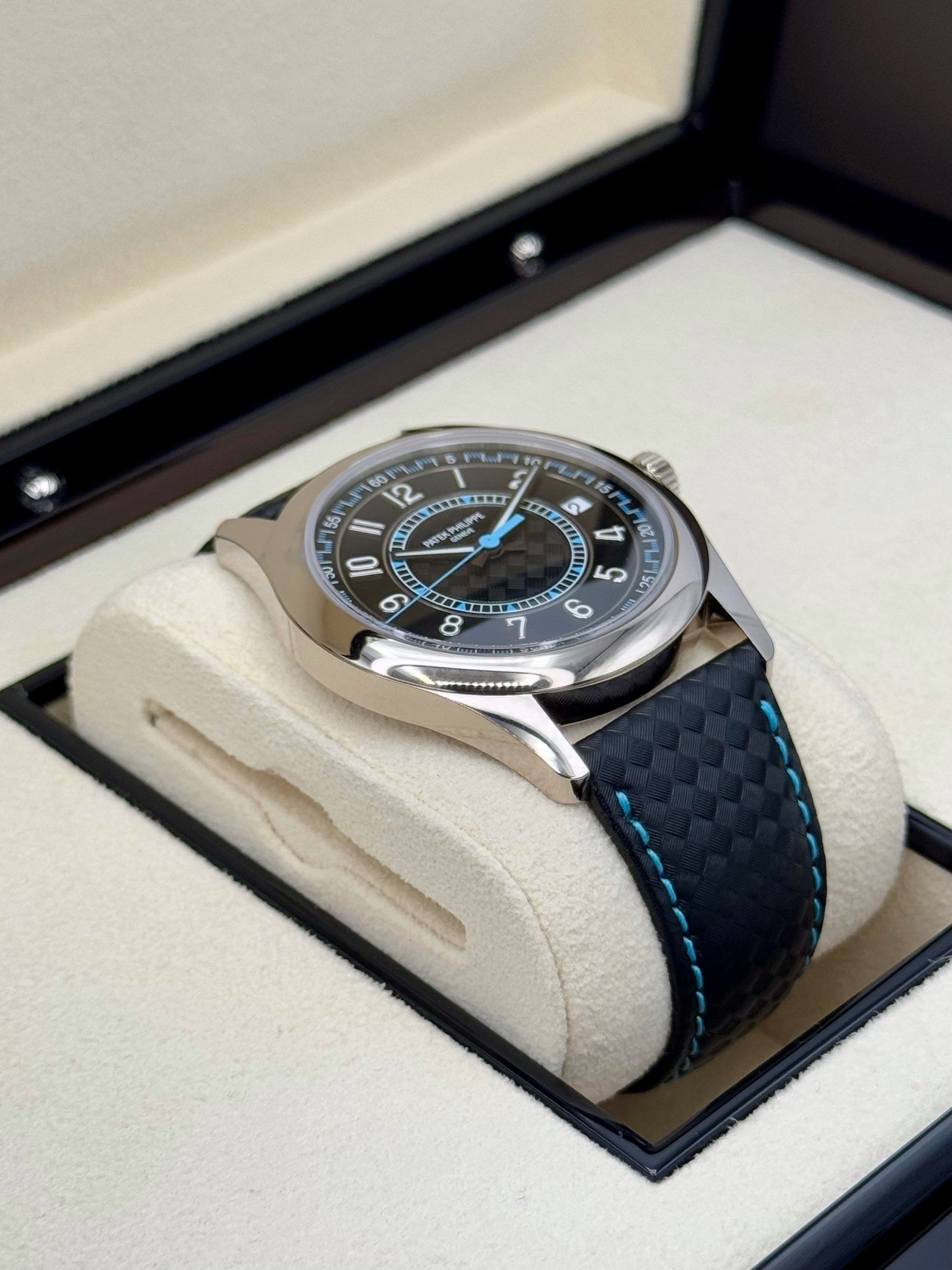 NEW 2023 Patek Philippe 6007G Calatrava White Gold Black Dial - MyWatchLLC