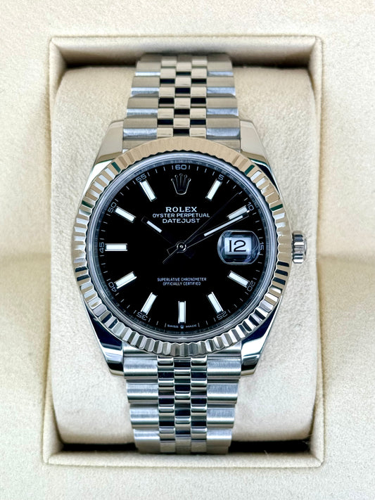 2020 Rolex Datejust 41mm 126334 Stainless Steel Jubilee Black Dial - MyWatchLLC