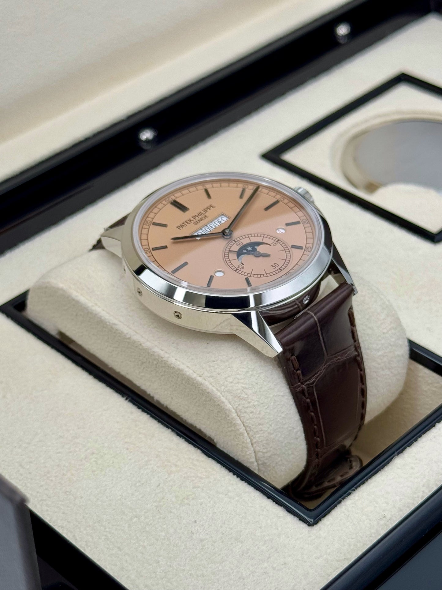NEW 2024 Patek Philippe 5236P Perpetual Calendar Salmon Dial - MyWatchLLC