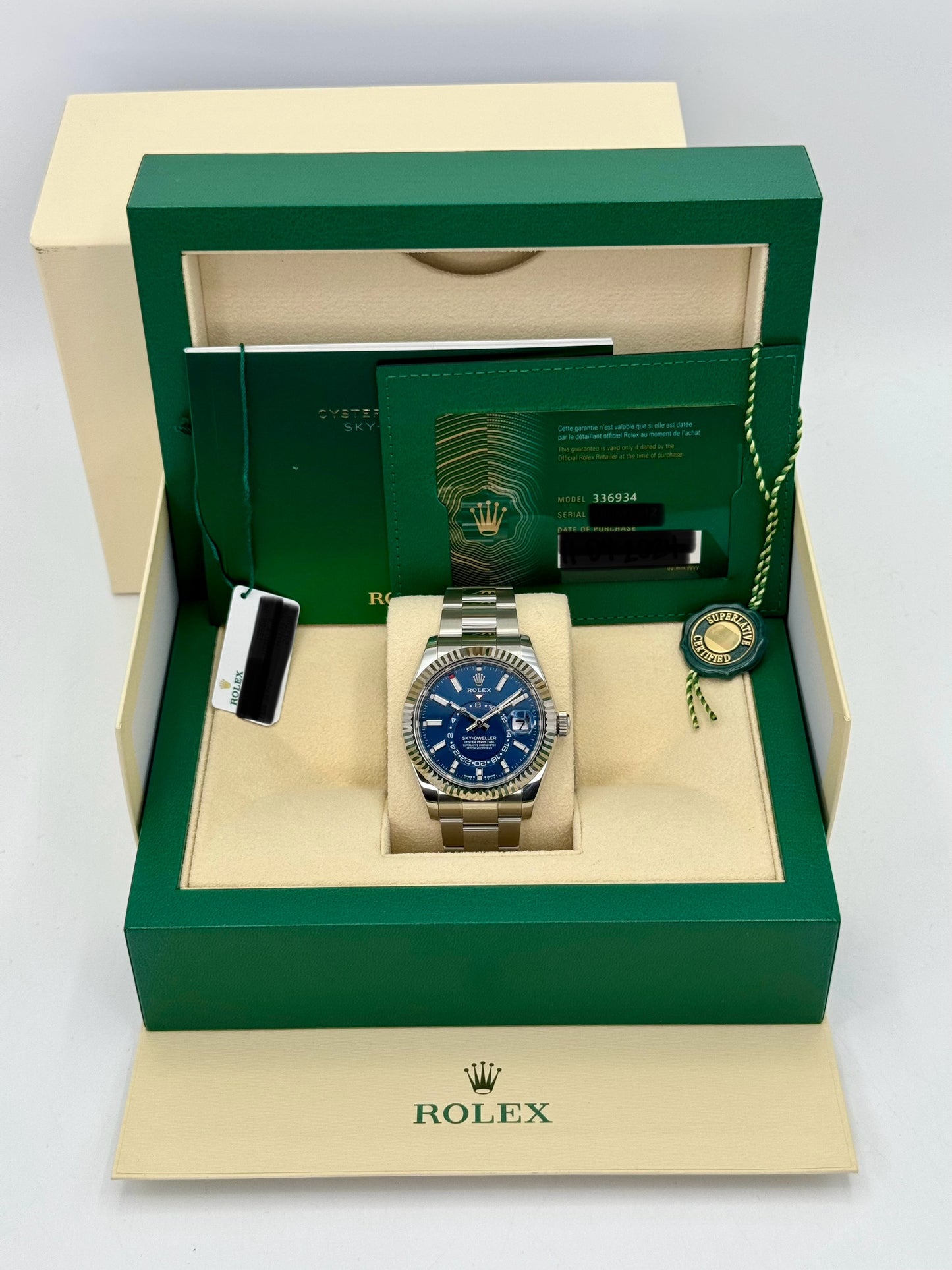 NEW 2024 Rolex Sky-Dweller 42mm 336934 Oyster Black Dial - MyWatchLLC
