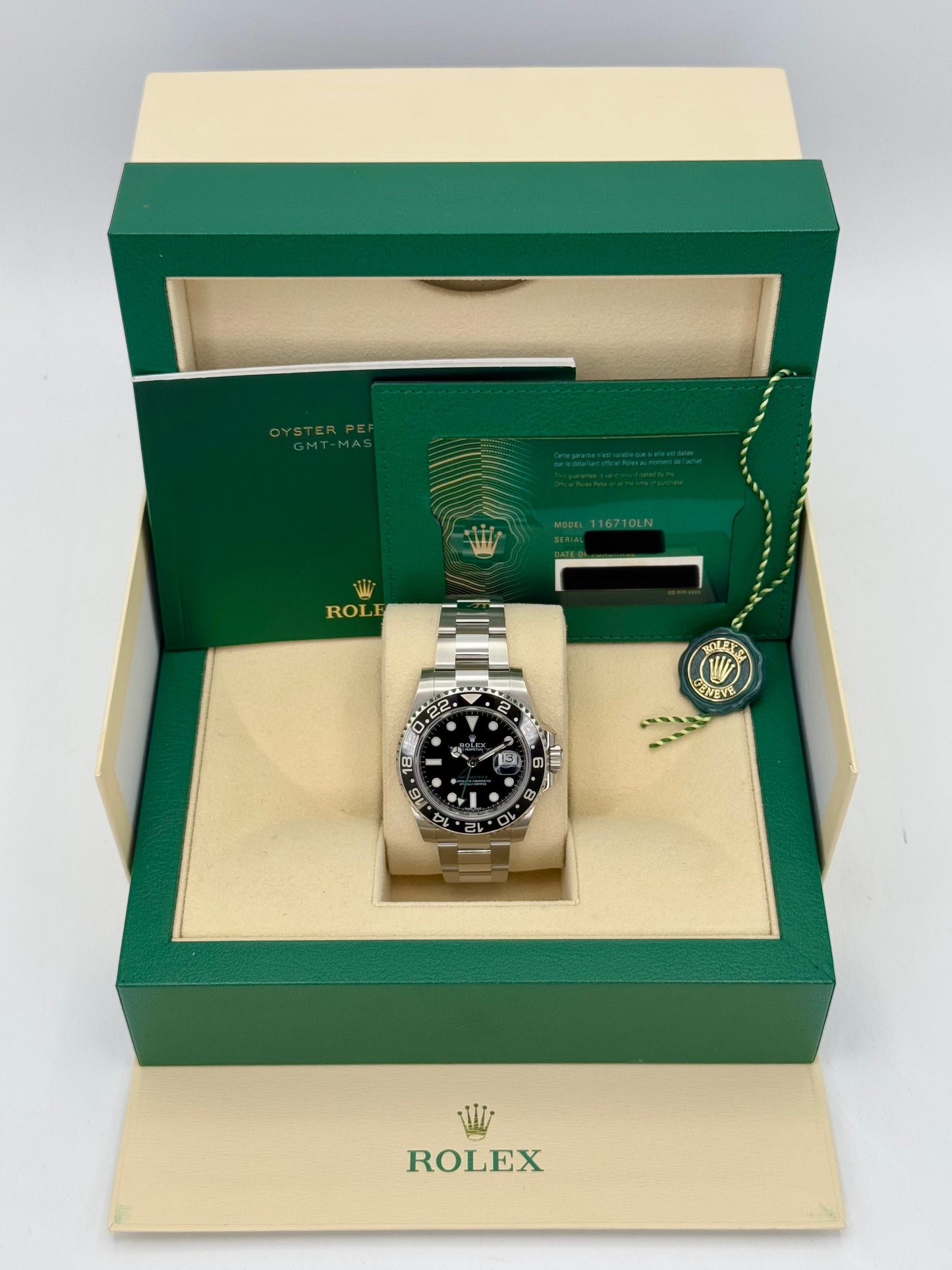 NEW OLD STOCK 2020 Rolex GMT-Master II 40mm 116710LN Black Dial - MyWatchLLC