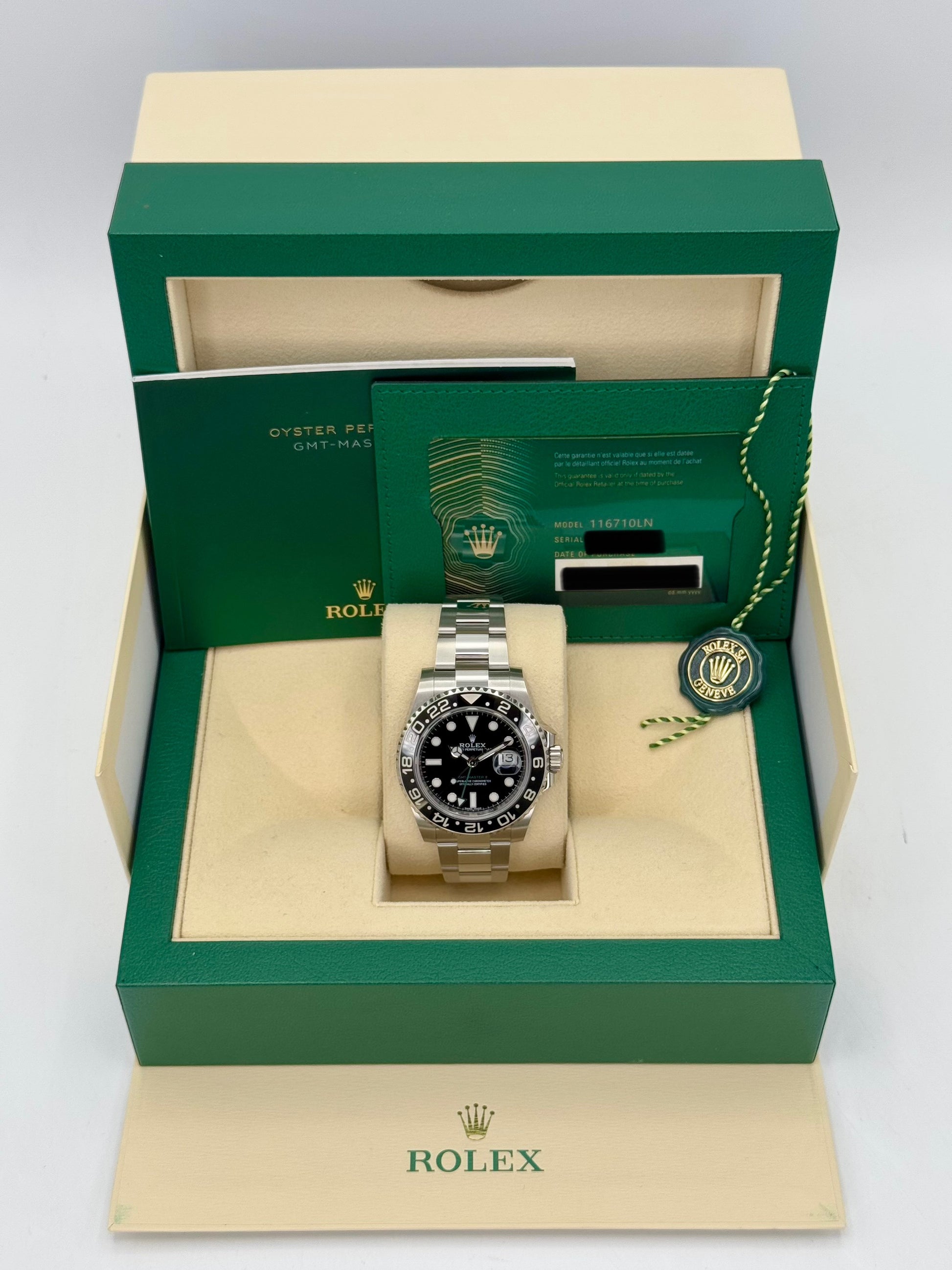 NEW OLD STOCK 2020 Rolex GMT-Master II 40mm 116710LN Black Dial - MyWatchLLC
