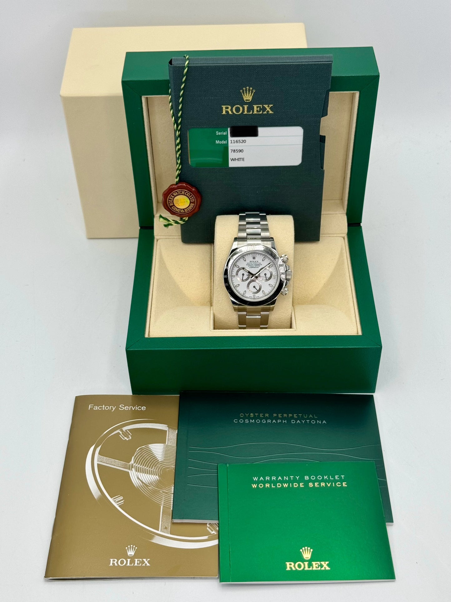 2015 Rolex Daytona 40mm 116520 Stainless Steel White Dial - MyWatchLLC