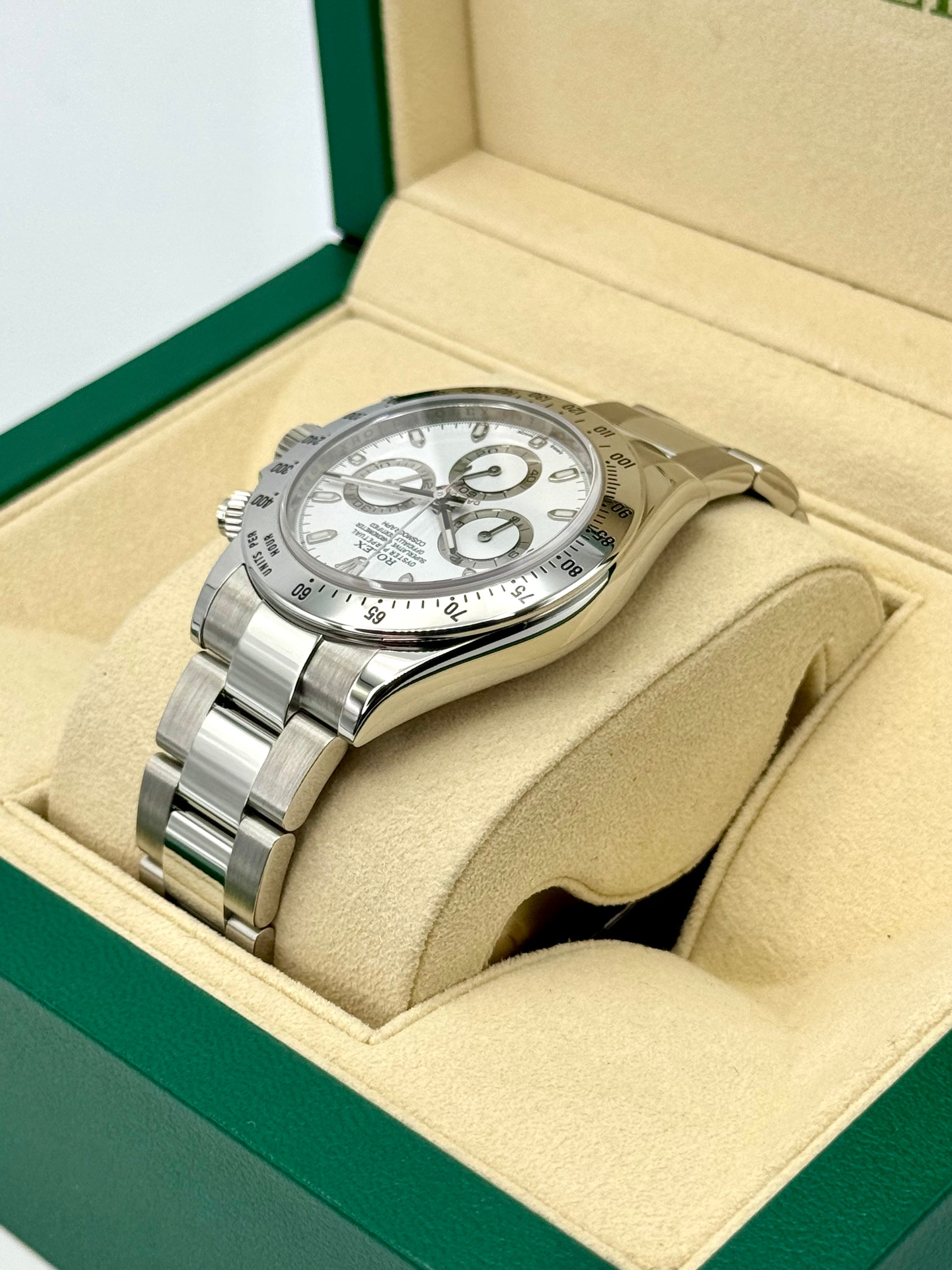 2015 Rolex Daytona 40mm 116520 Stainless Steel White Dial - MyWatchLLC