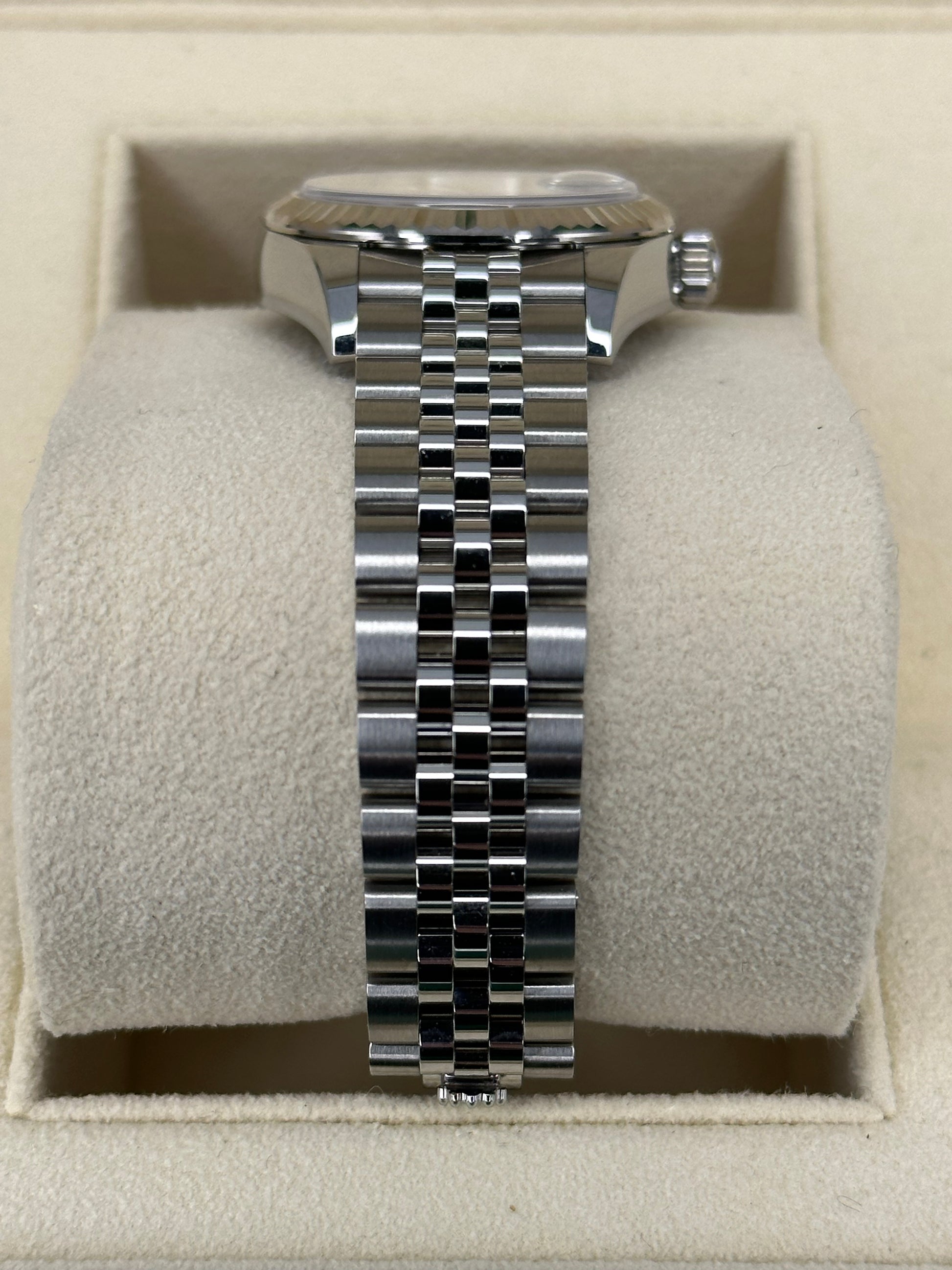 2022 Rolex Lady-Datejust 28mm 279174 Jubilee Mother of Pearl Diamond Dial - MyWatchLLC