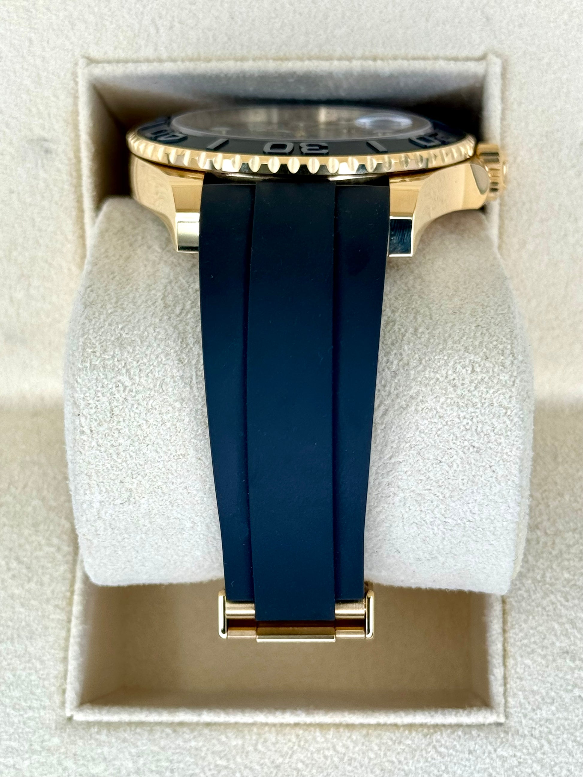 NEW 2024 Rolex Yacht-Master 42mm 226658 Gold Oysterflex Black Dial - MyWatchLLC