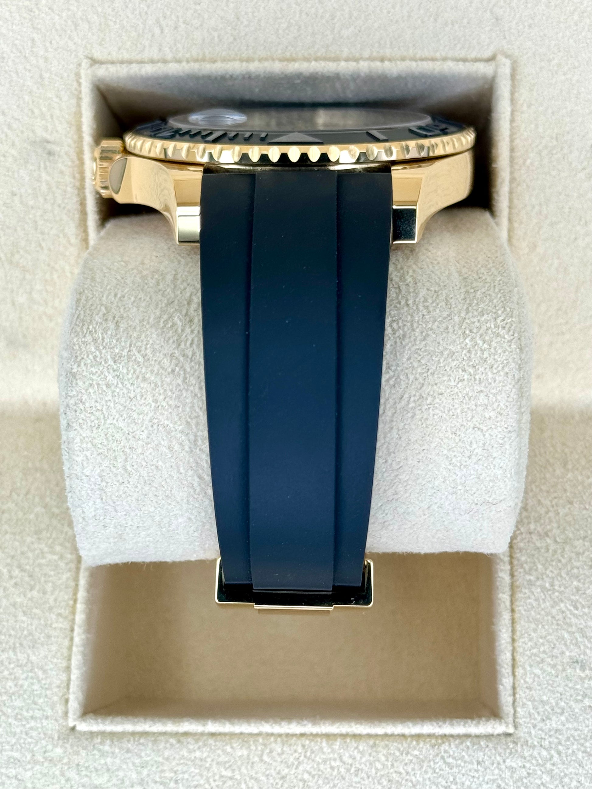 NEW 2024 Rolex Yacht-Master 42mm 226658 Gold Oysterflex Black Dial - MyWatchLLC