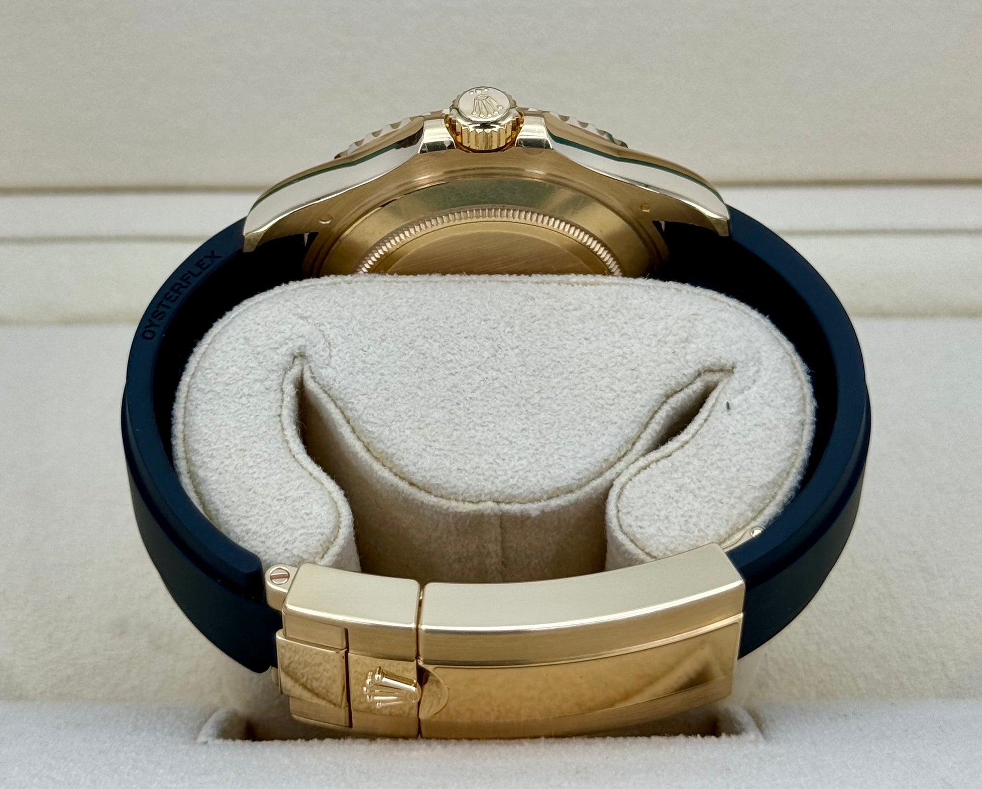 NEW 2024 Rolex Yacht-Master 42mm 226658 Gold Oysterflex Black Dial - MyWatchLLC