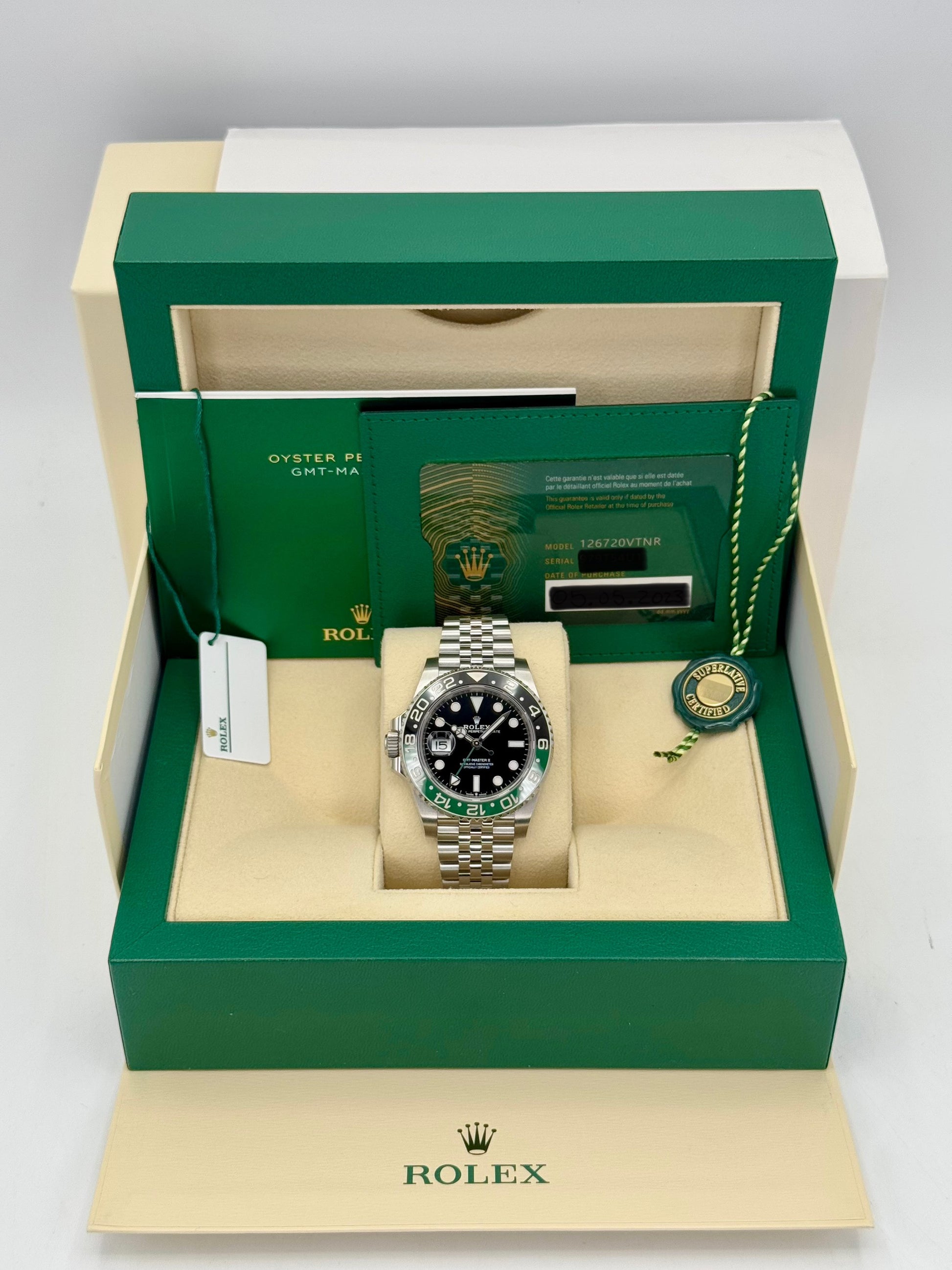 2023 Rolex GMT Master-II "Sprite" 40mm 126720VTNR Jubilee - MyWatchLLC