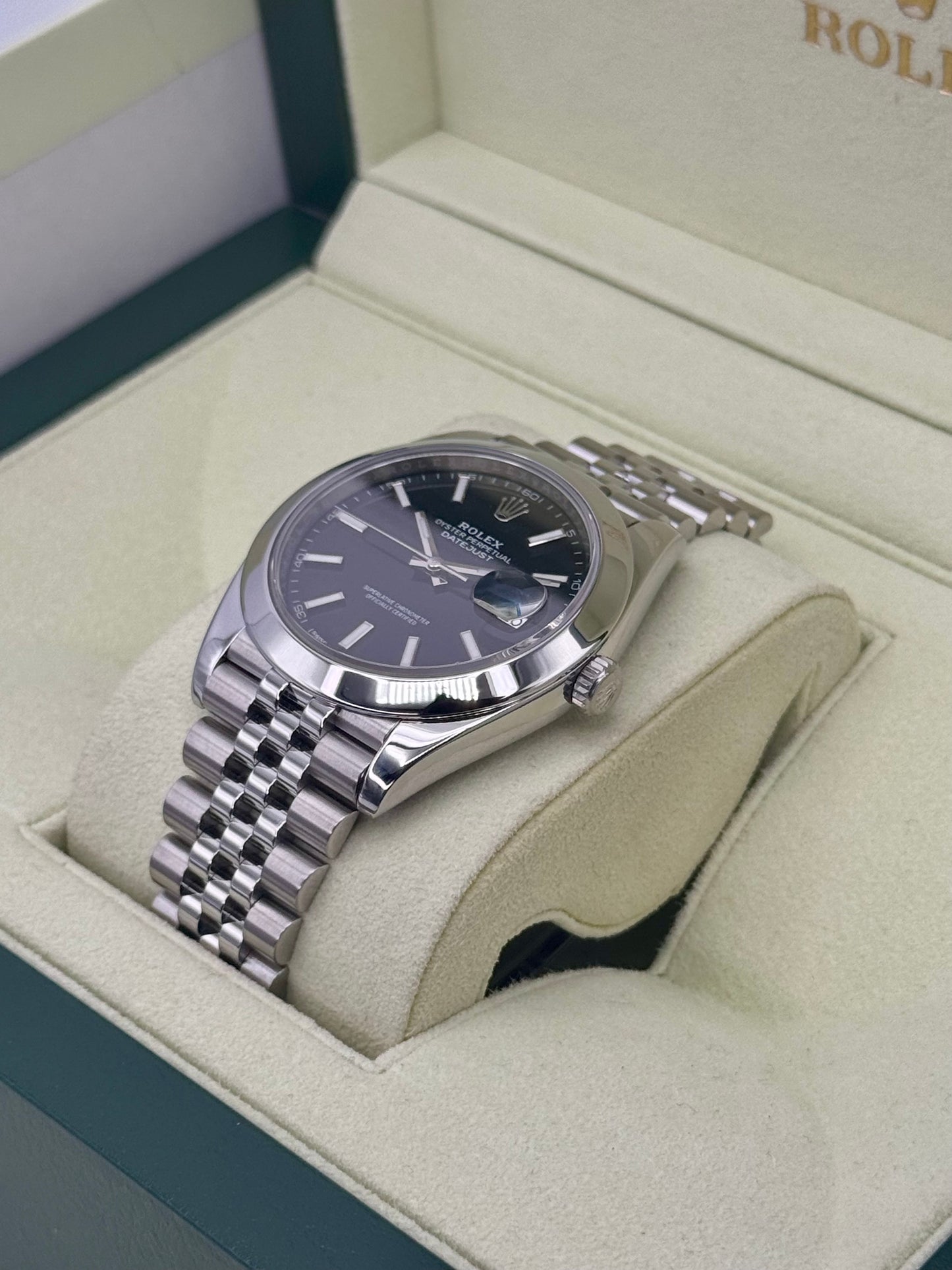 2018 Rolex Datejust 41mm 126300 Stainless Steel Jubilee Black Dial - MyWatchLLC