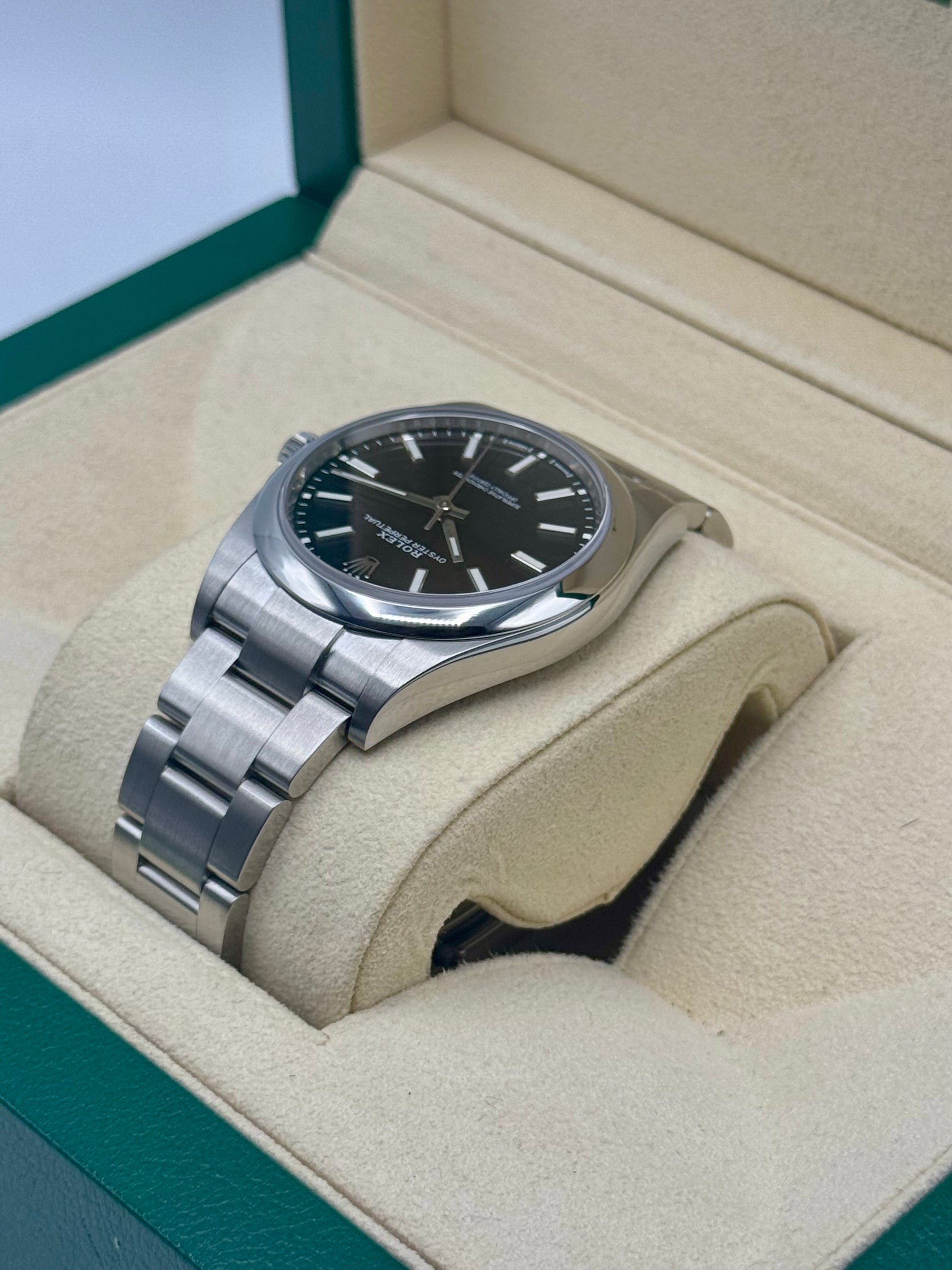 2019 Rolex Oyster Perpetual 39mm 114300 Black Dial - MyWatchLLC