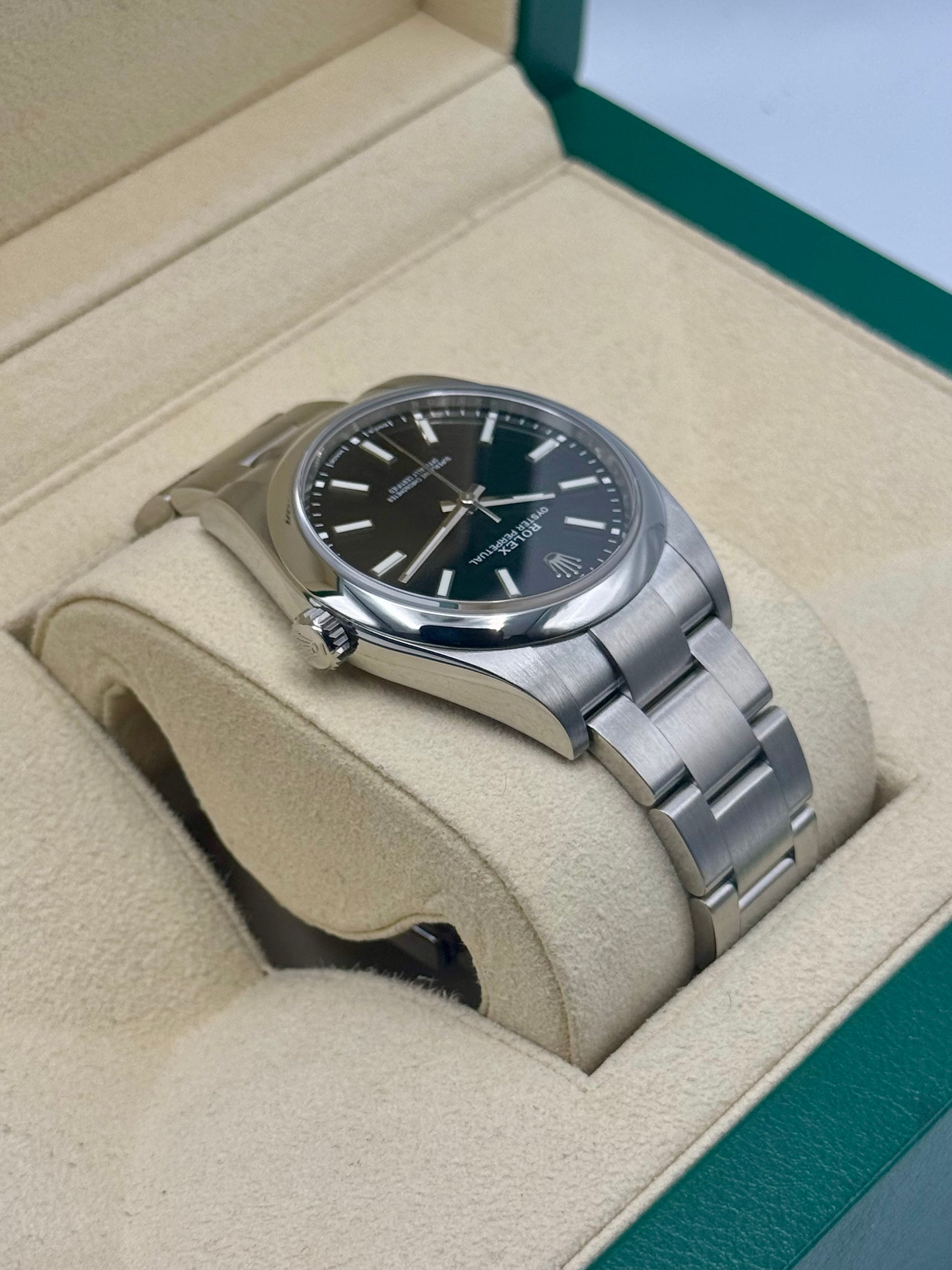 2019 Rolex Oyster Perpetual 39mm 114300 Black Dial - MyWatchLLC