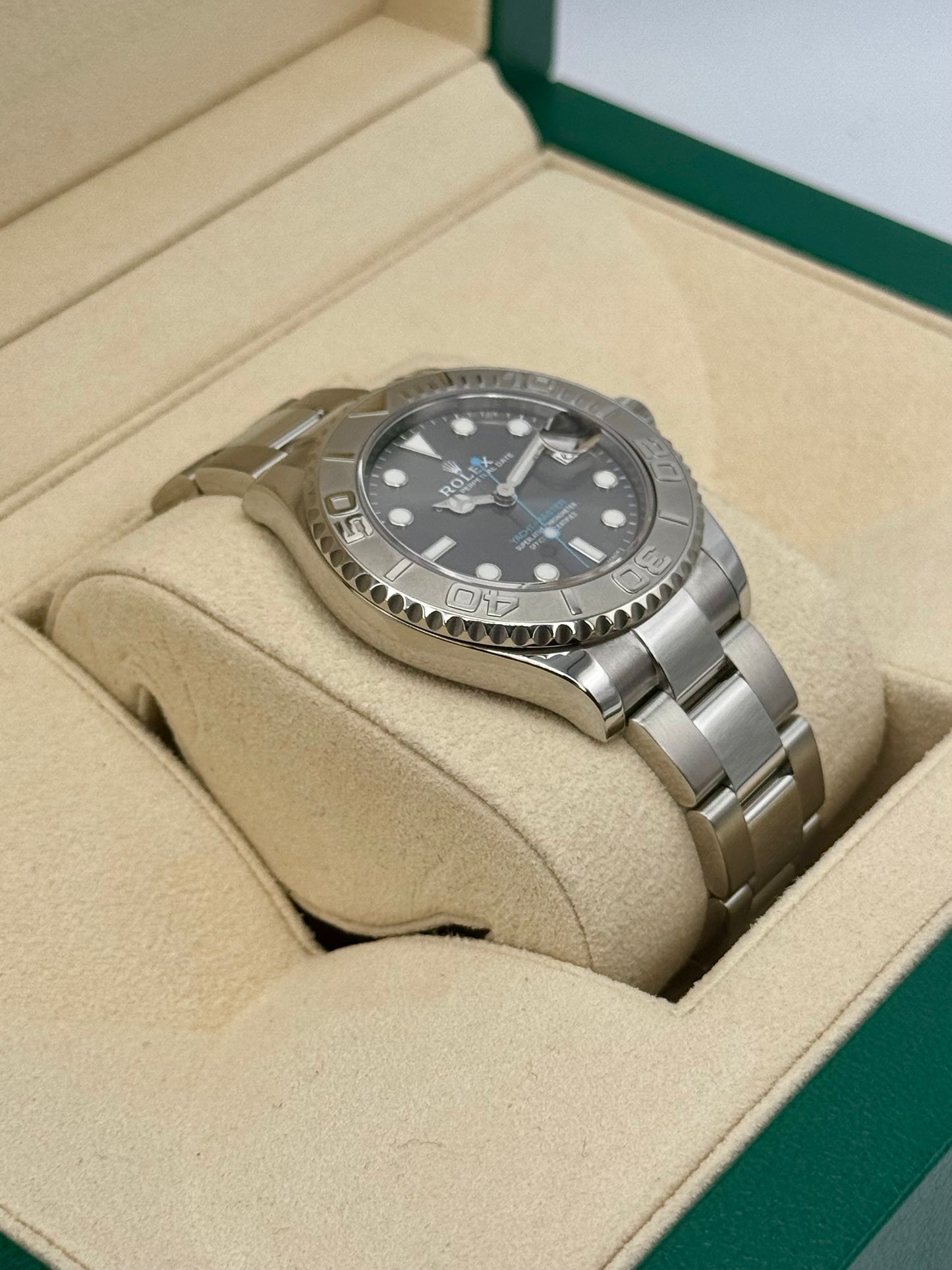 2017 Rolex Yacht-Master 37mm 268622 Stainless Steel Rhodium Dial - MyWatchLLC