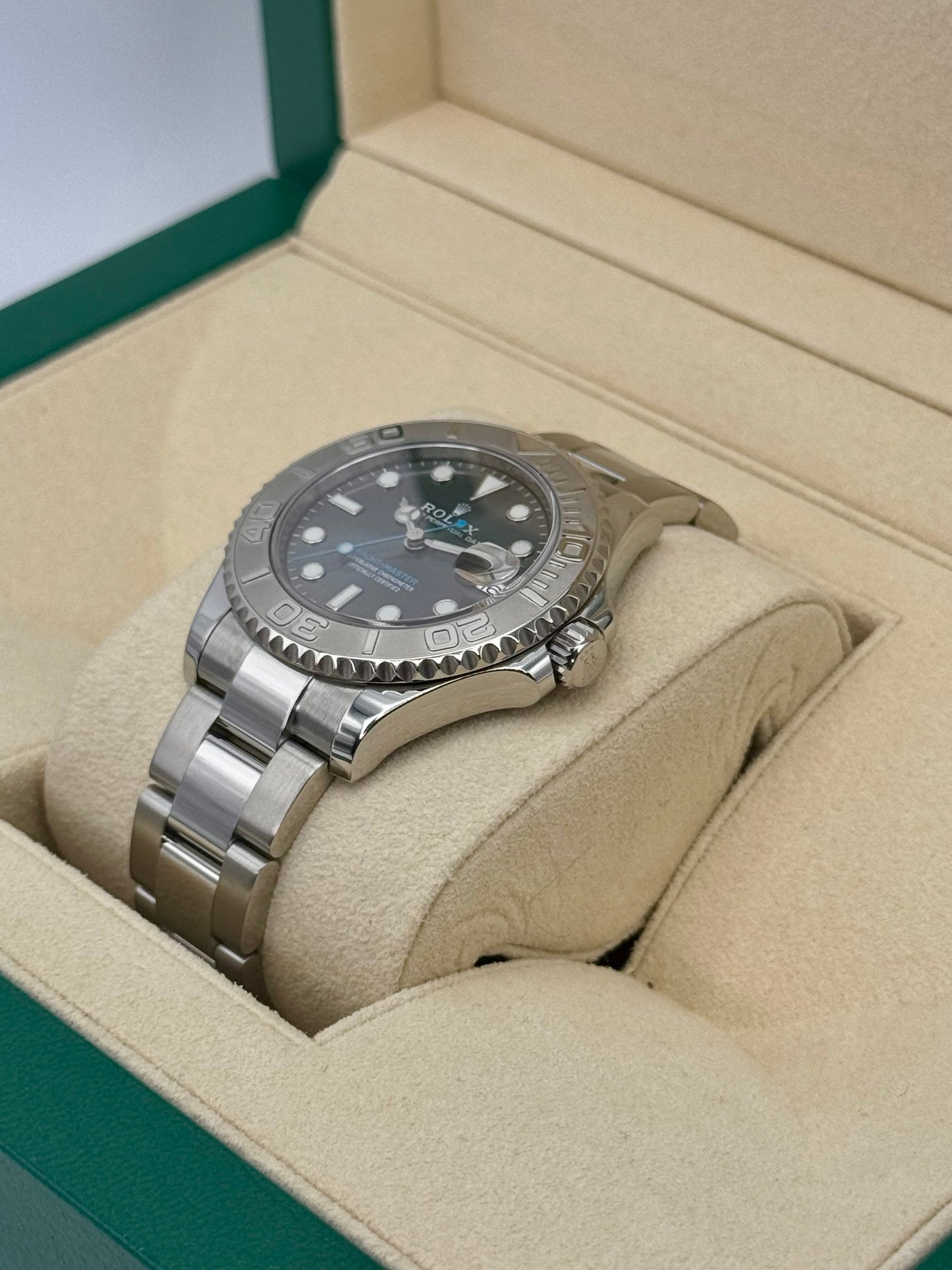 2017 Rolex Yacht-Master 37mm 268622 Stainless Steel Rhodium Dial - MyWatchLLC