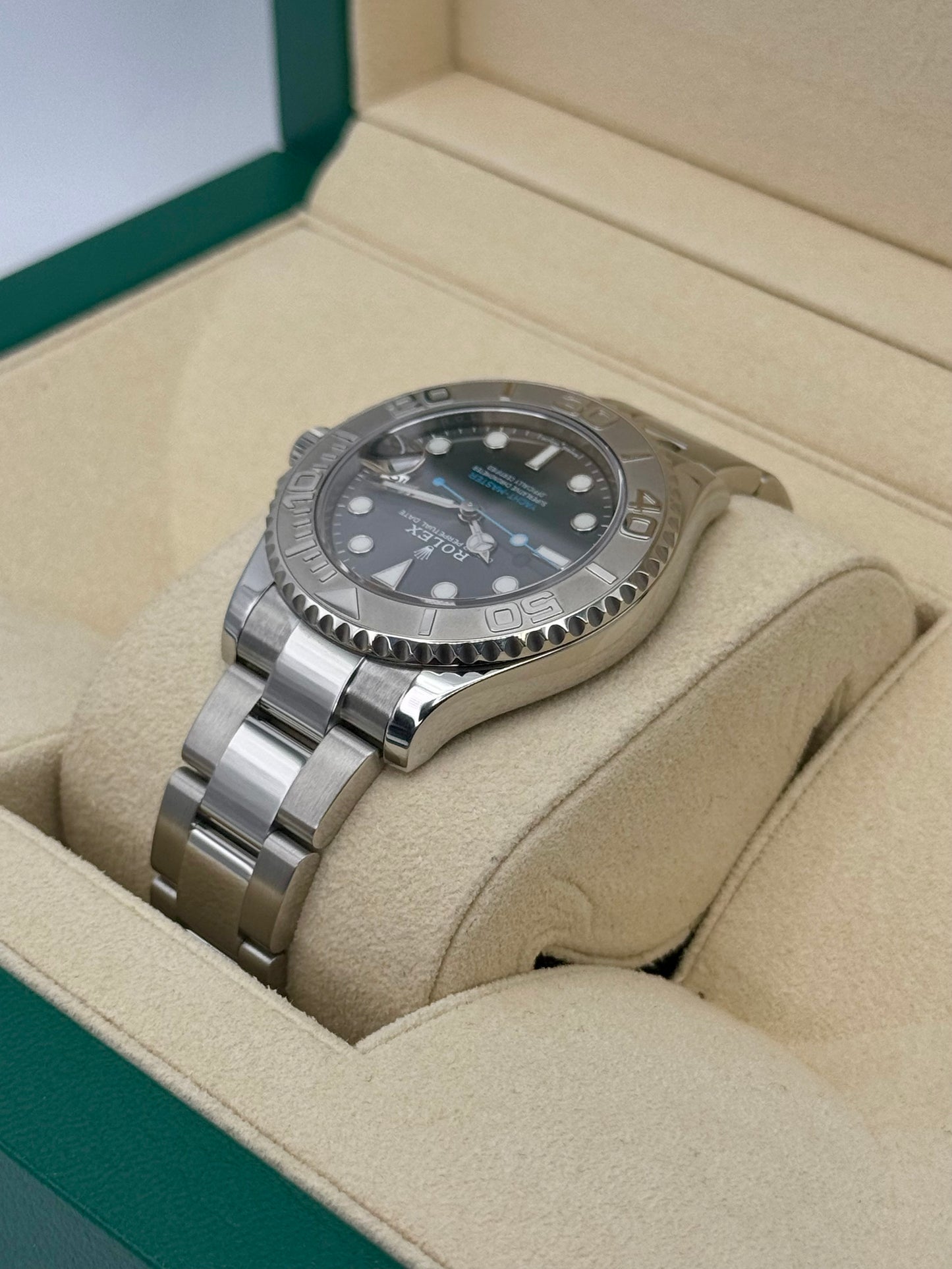 2017 Rolex Yacht-Master 37mm 268622 Stainless Steel Rhodium Dial - MyWatchLLC
