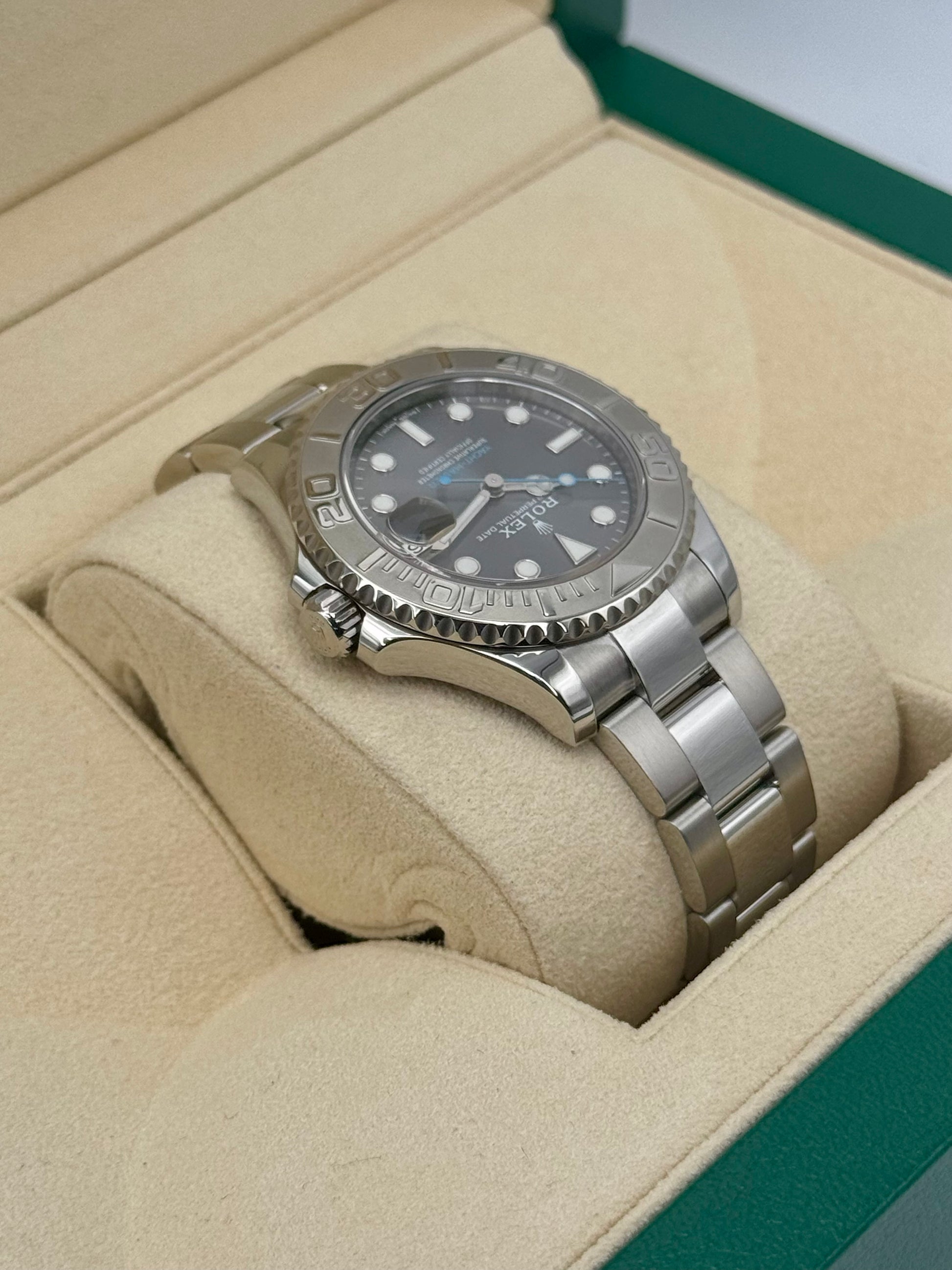 2017 Rolex Yacht-Master 37mm 268622 Stainless Steel Rhodium Dial - MyWatchLLC