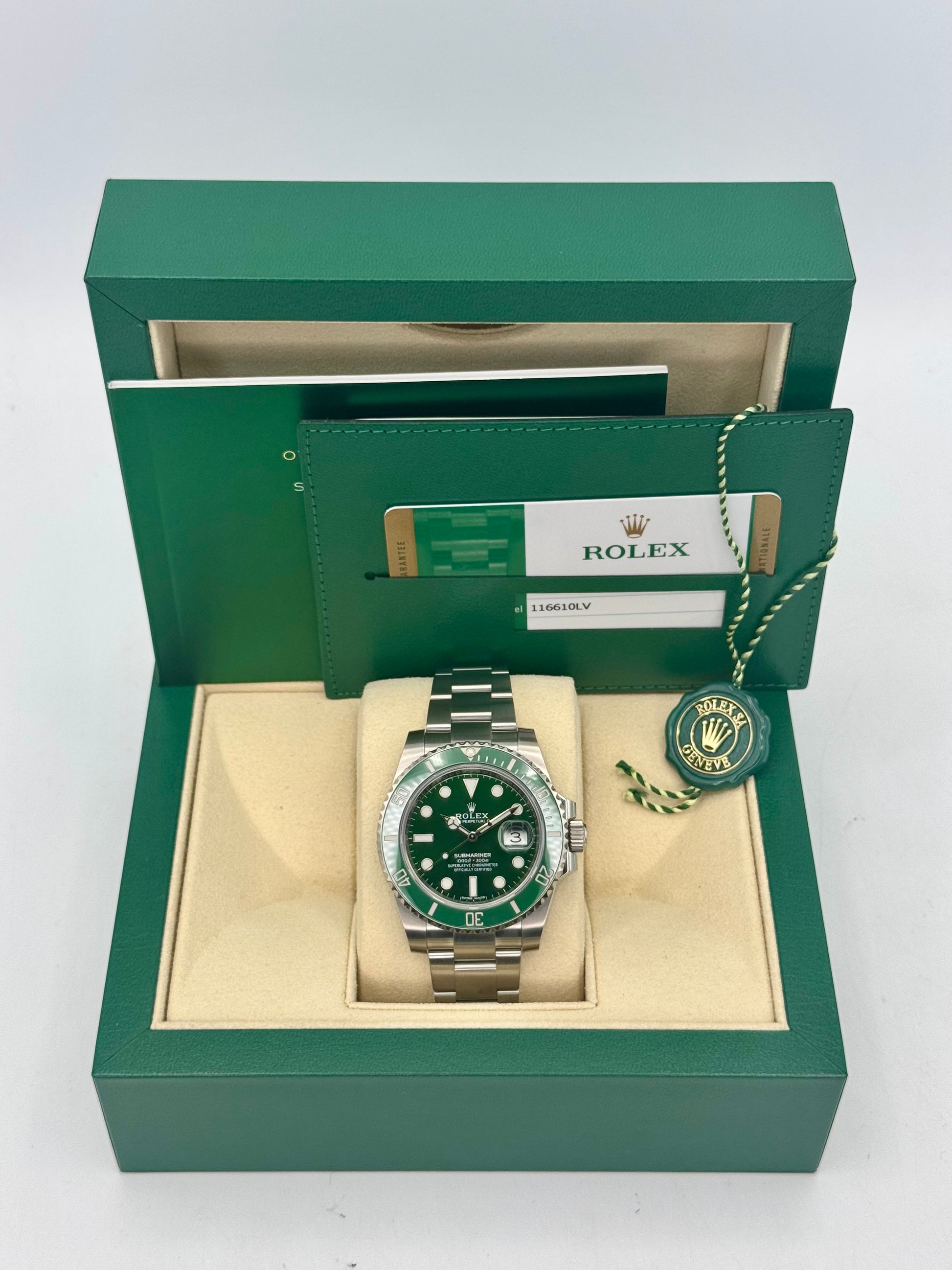 2019 Rolex Submariner "Hulk" 40mm 116610LV Green Dial - MyWatchLLC