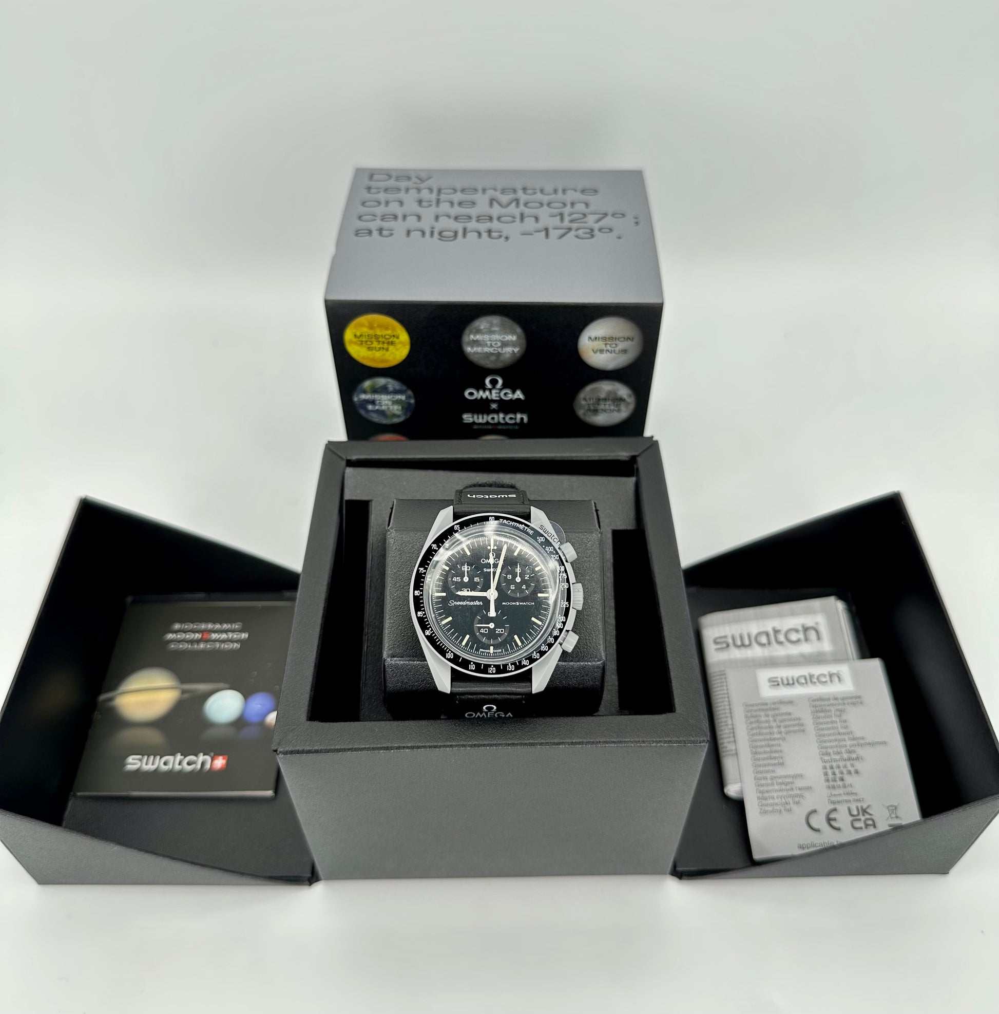 NEW Omega S033M100 Bioceramic Moon Swatch - Mission to the Moon - MyWatchLLC