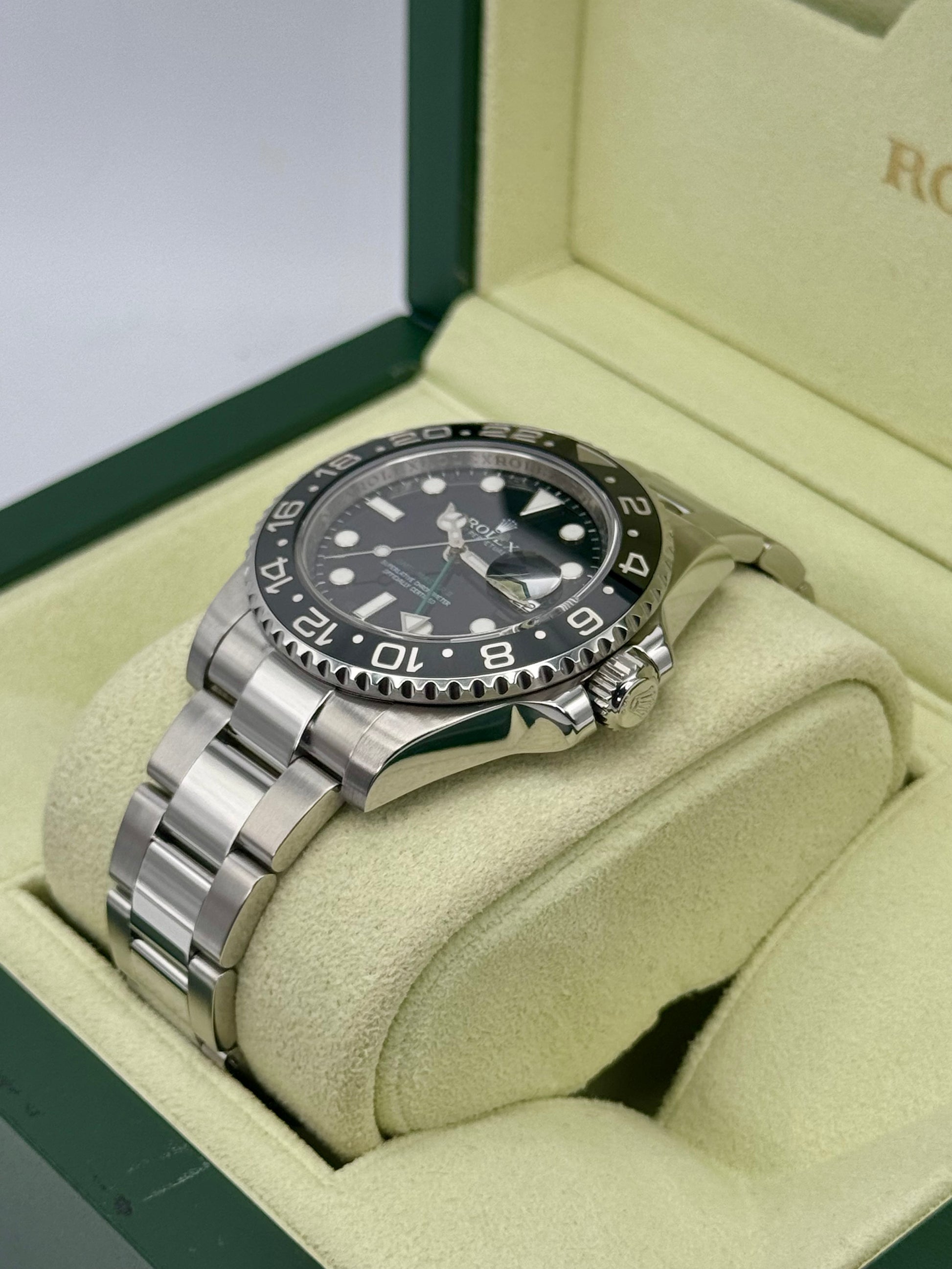 2012 Rolex GMT-Master II 40mm 116710LN Stainless Steel Black Dial - MyWatchLLC