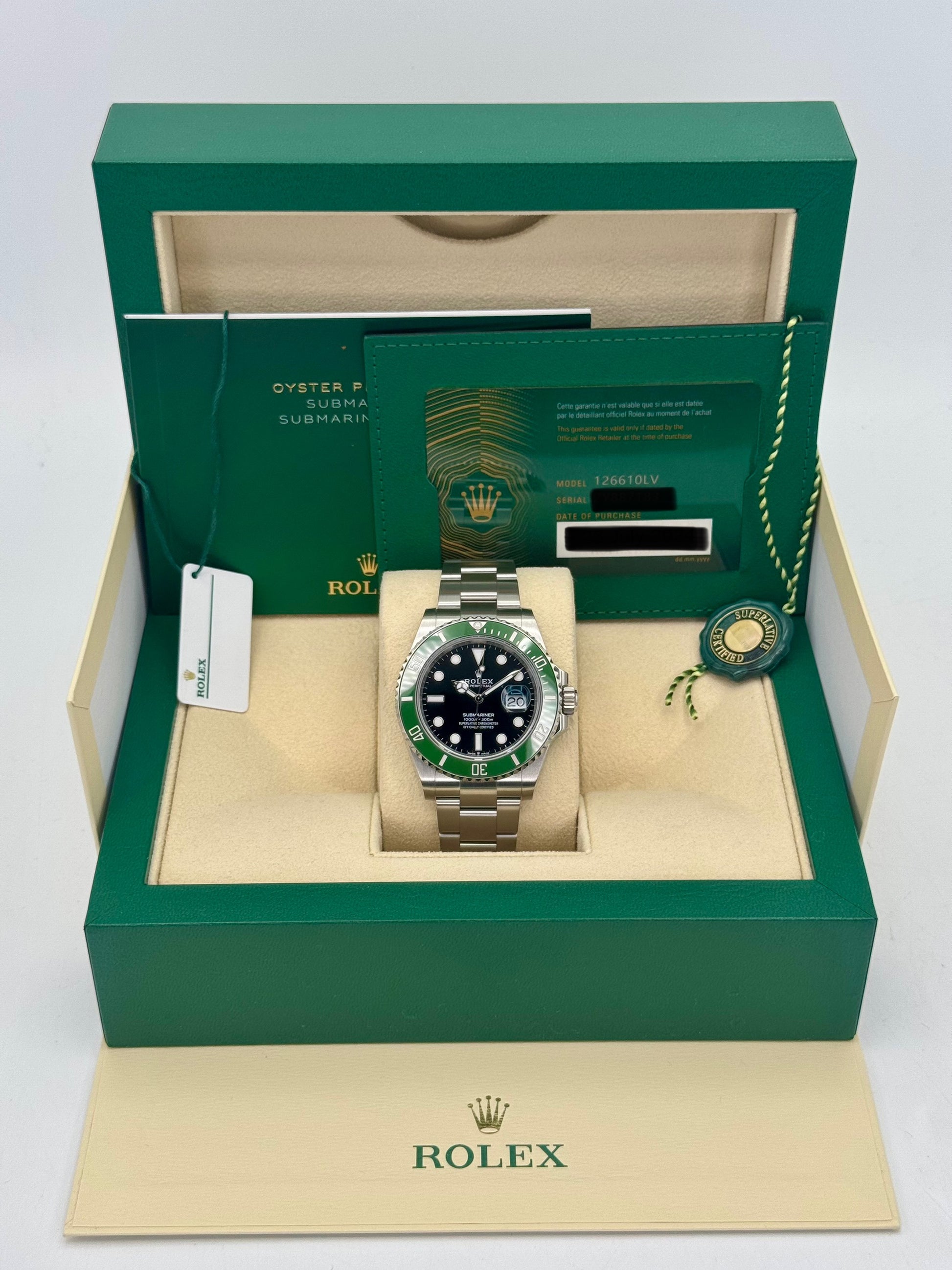 NEW 2024 Rolex Submariner "Starbucks" 41mm 126610LV Black Dial - MyWatchLLC