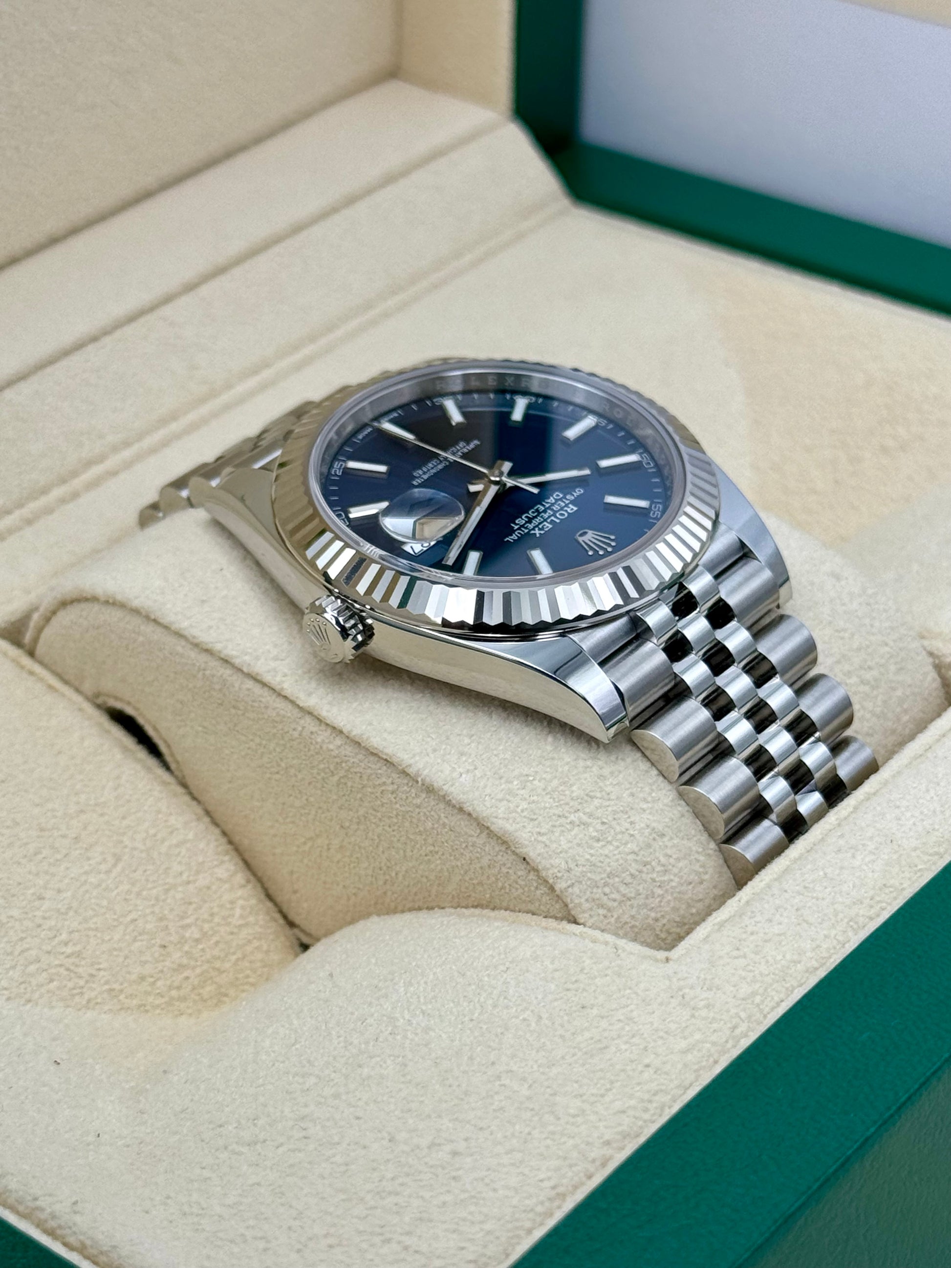 NEW 2025 Rolex Datejust 41mm 126334 Stainless Steel Jubilee Blue Dial - MyWatchLLC