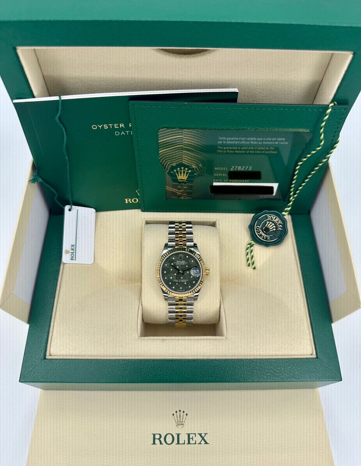 NEW 2024 Rolex Lady Datejust 31mm 278273 Two-Tone Floral Motif Dial - MyWatchLLC