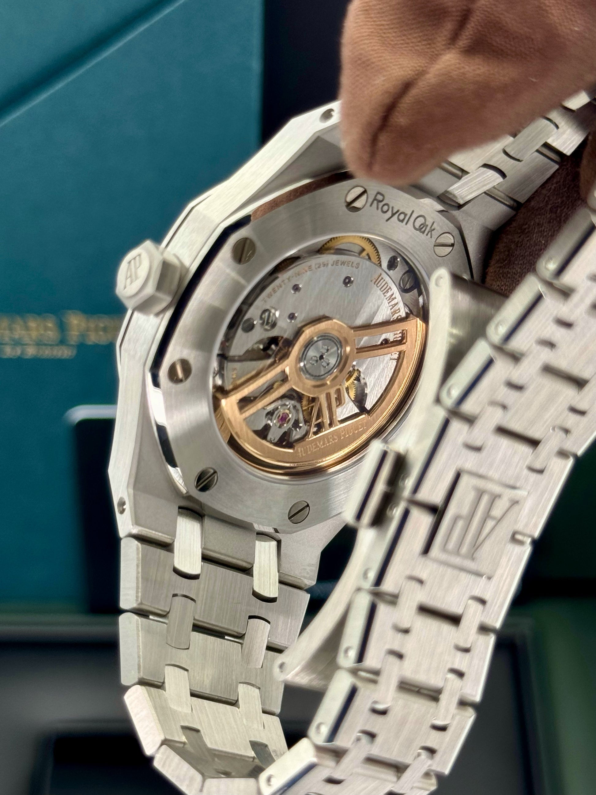 NEW 2025 Audemars Piguet Royal Oak 37mm 15551ST Stainless Steel Blue Dial - MyWatchLLC