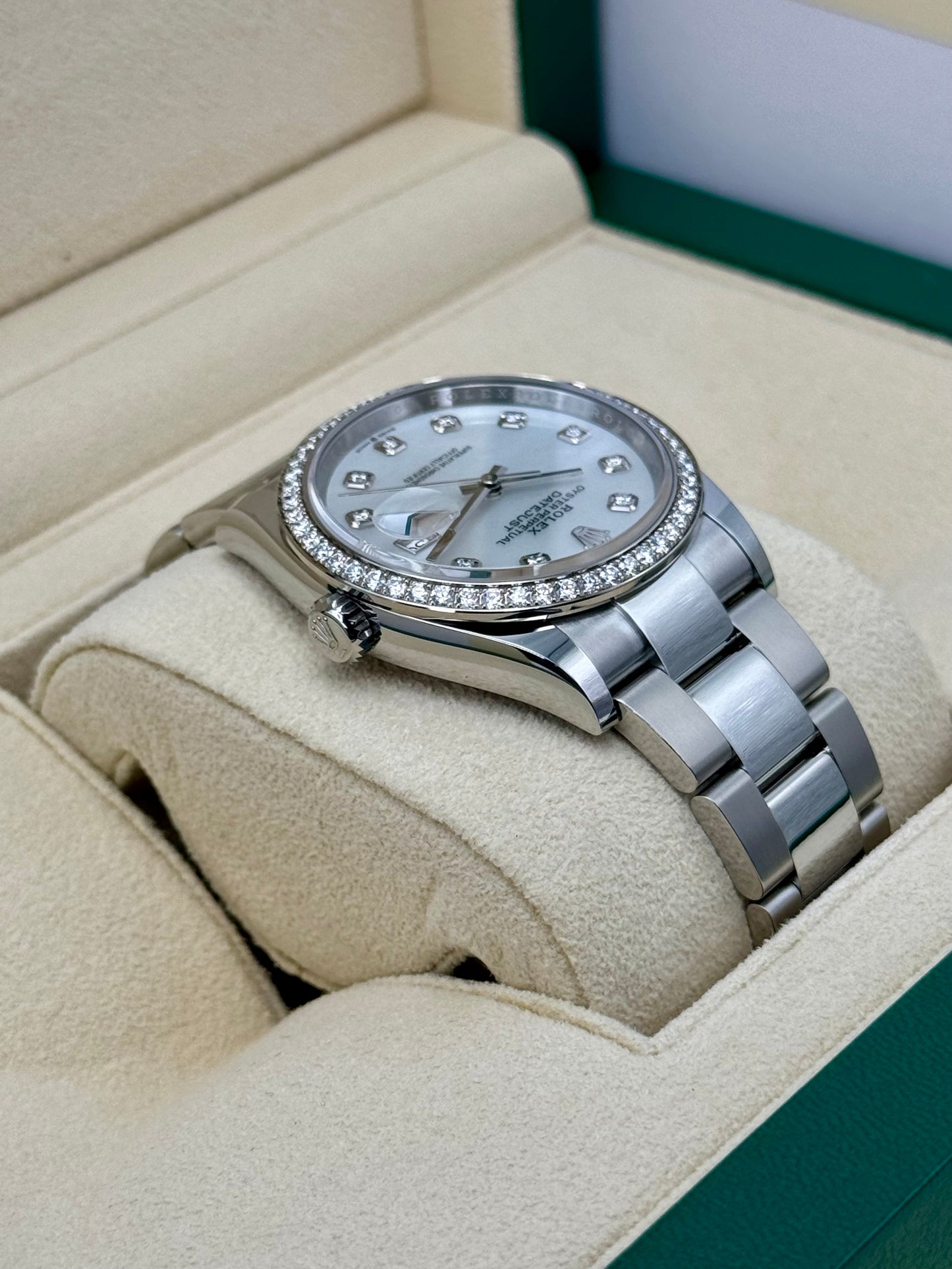 NEW 2024 Rolex Datejust 36mm 126284RBR MOP Diamond Dial - MyWatchLLC