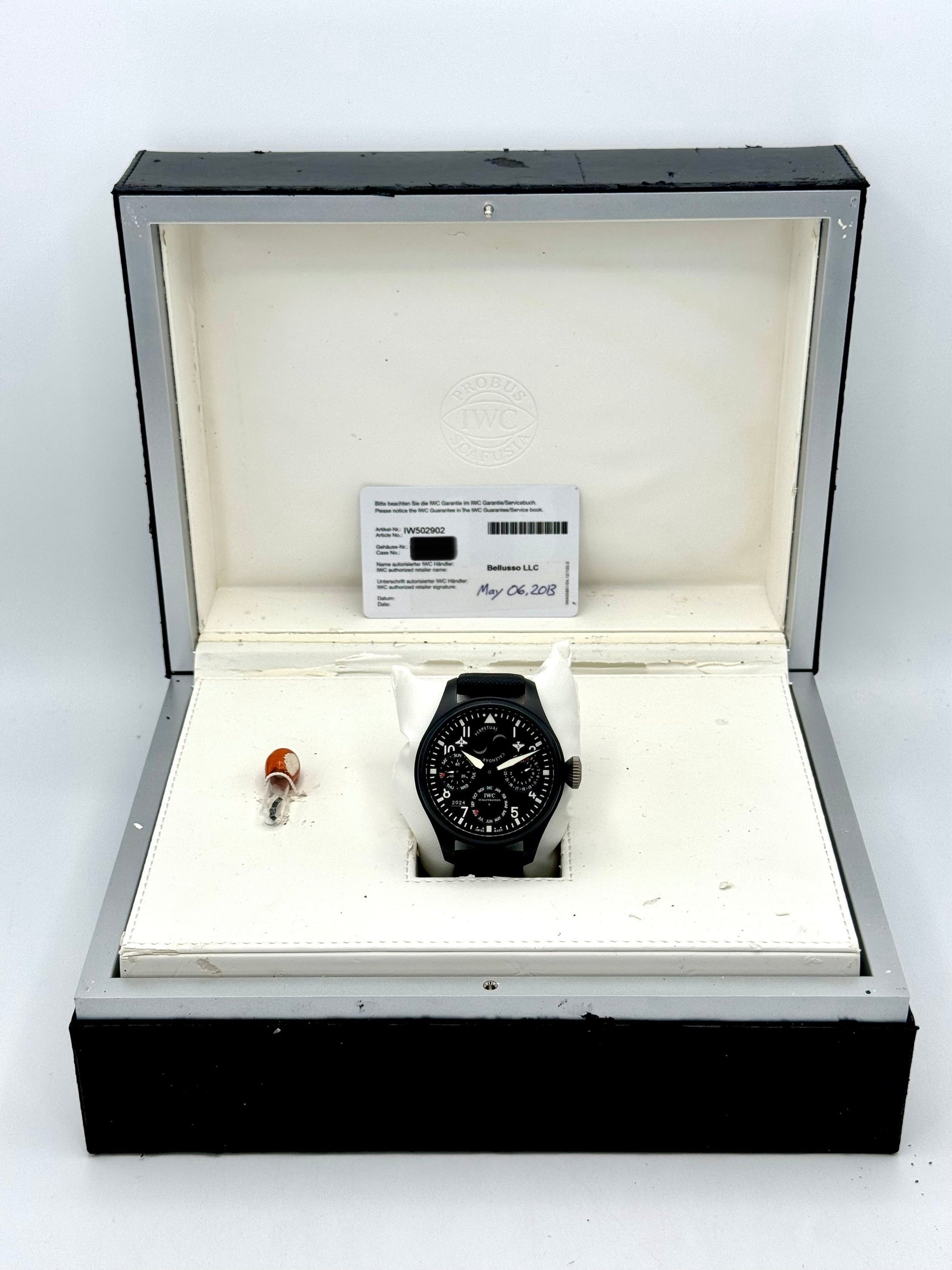 2013 IWC Top Gun Perpetual Calendar Big Pilot 48mm IW502902 Ceramic - MyWatchLLC