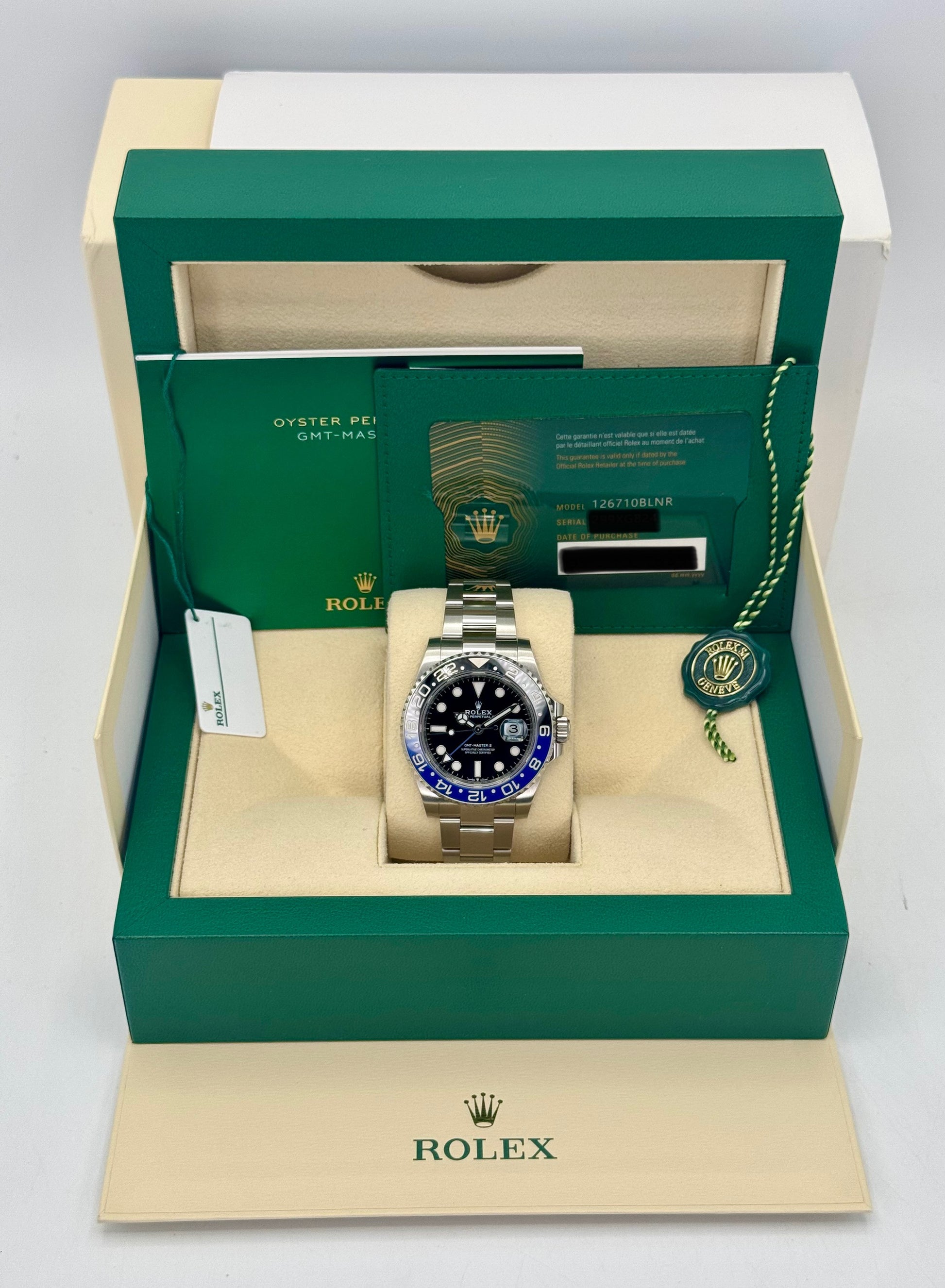 2023 Rolex GMT-Master II "Batman" 40mm 126710BLNR Oyster - MyWatchLLC