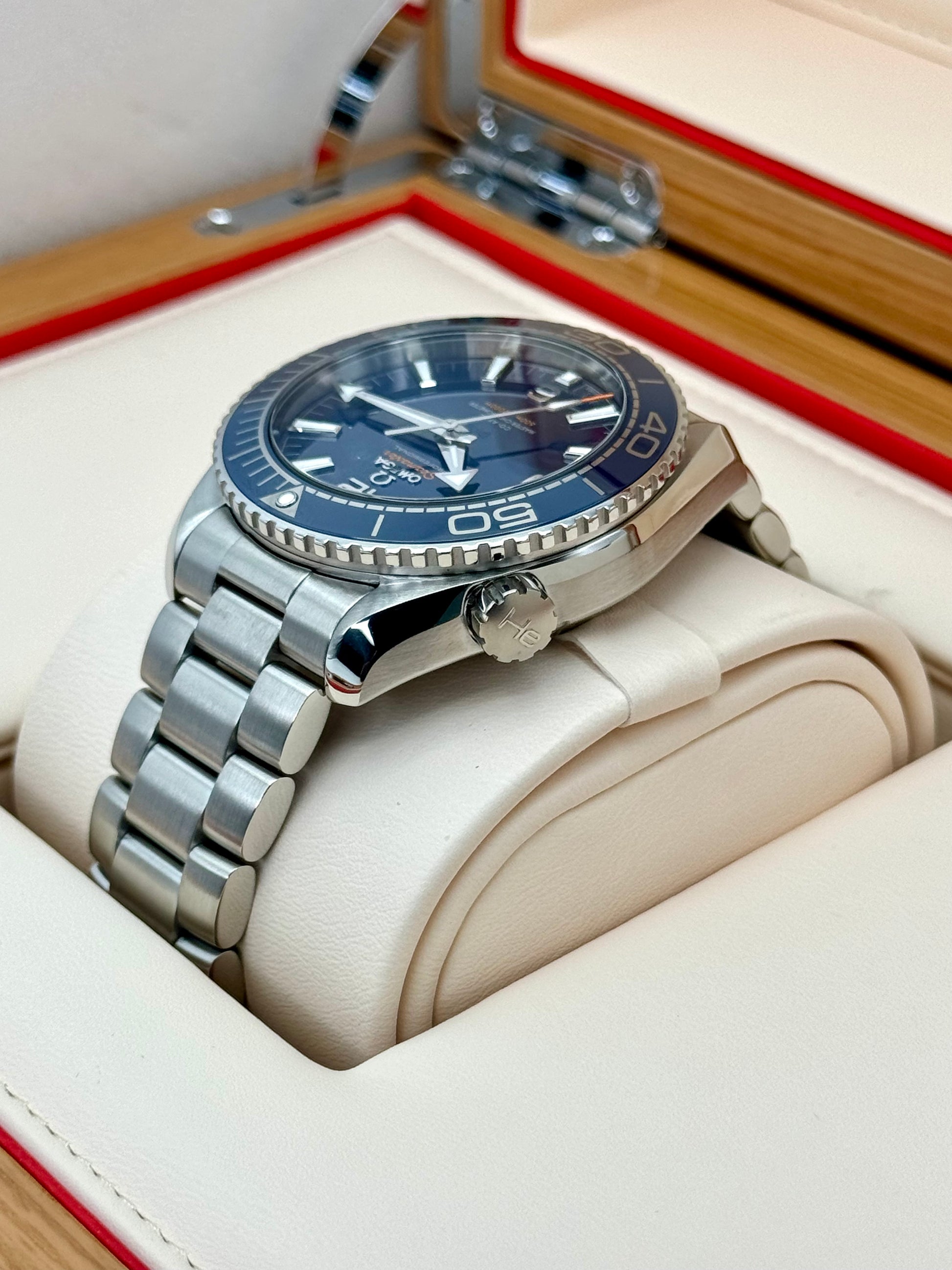 2019 Omega Seamaster Planet Ocean 43.5mm 215.30.44.21.03.001 Blue Dial - MyWatchLLC
