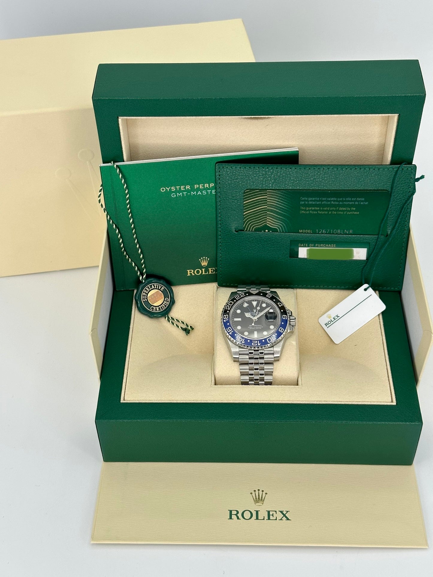 2023 Rolex GMT-Master II "Batgirl" 40mm 126710BLNR Jubilee Black Dial - MyWatchLLC