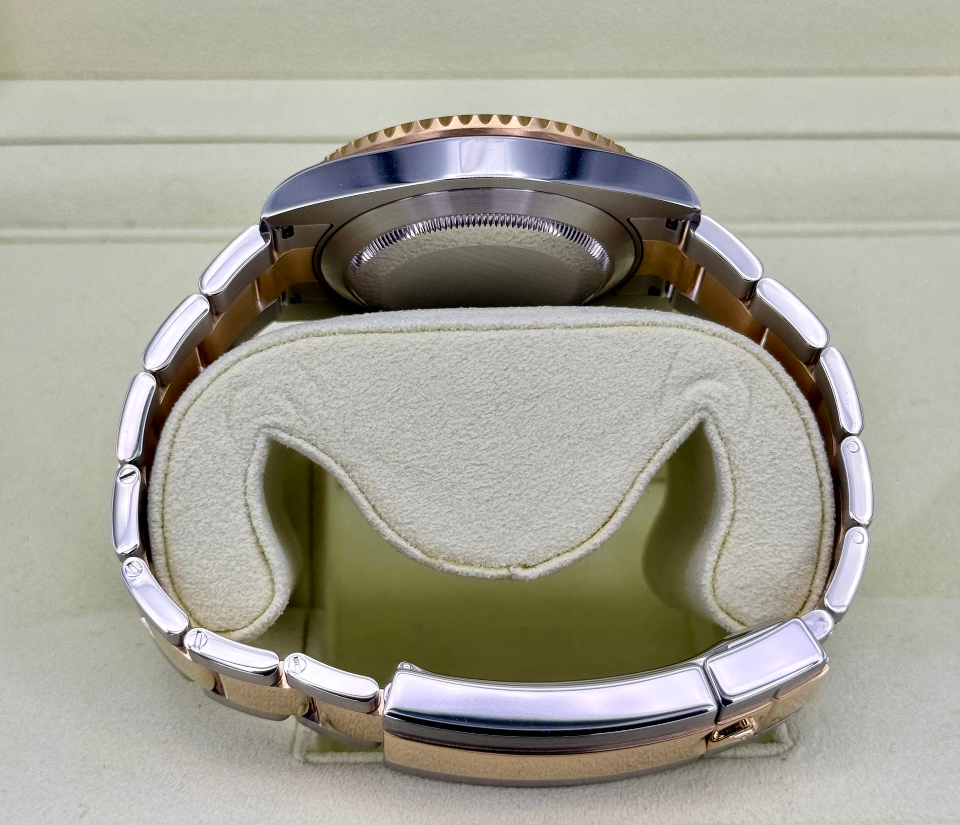 2010 Rolex Submariner "Bluesy" 40mm 116613LB Two-Tone Flat Blue Dial - MyWatchLLC