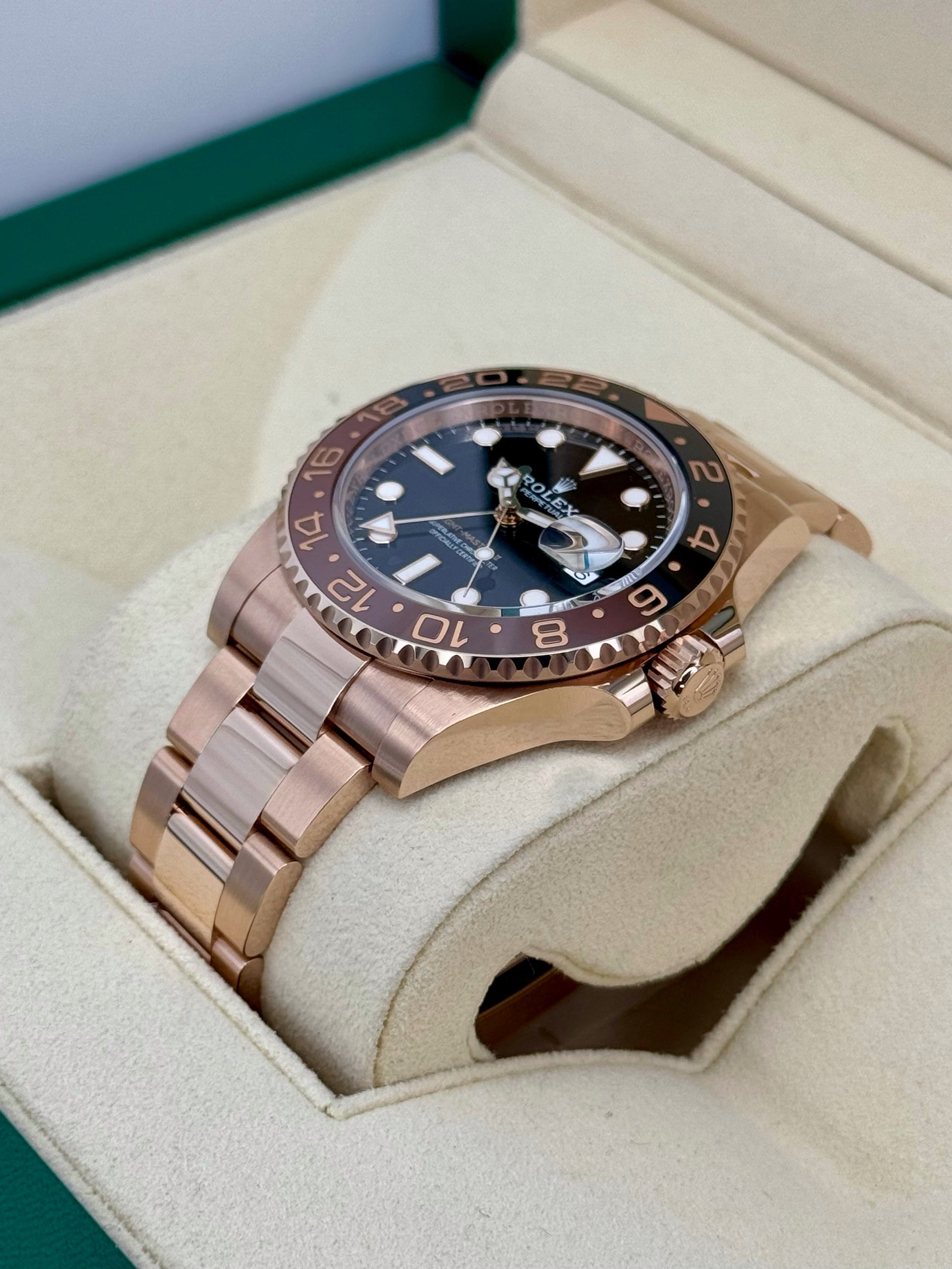 NEW 2023 Rolex GMT-Master II "Rootbeer" 40mm 126715CHNR Rose Gold - MyWatchLLC
