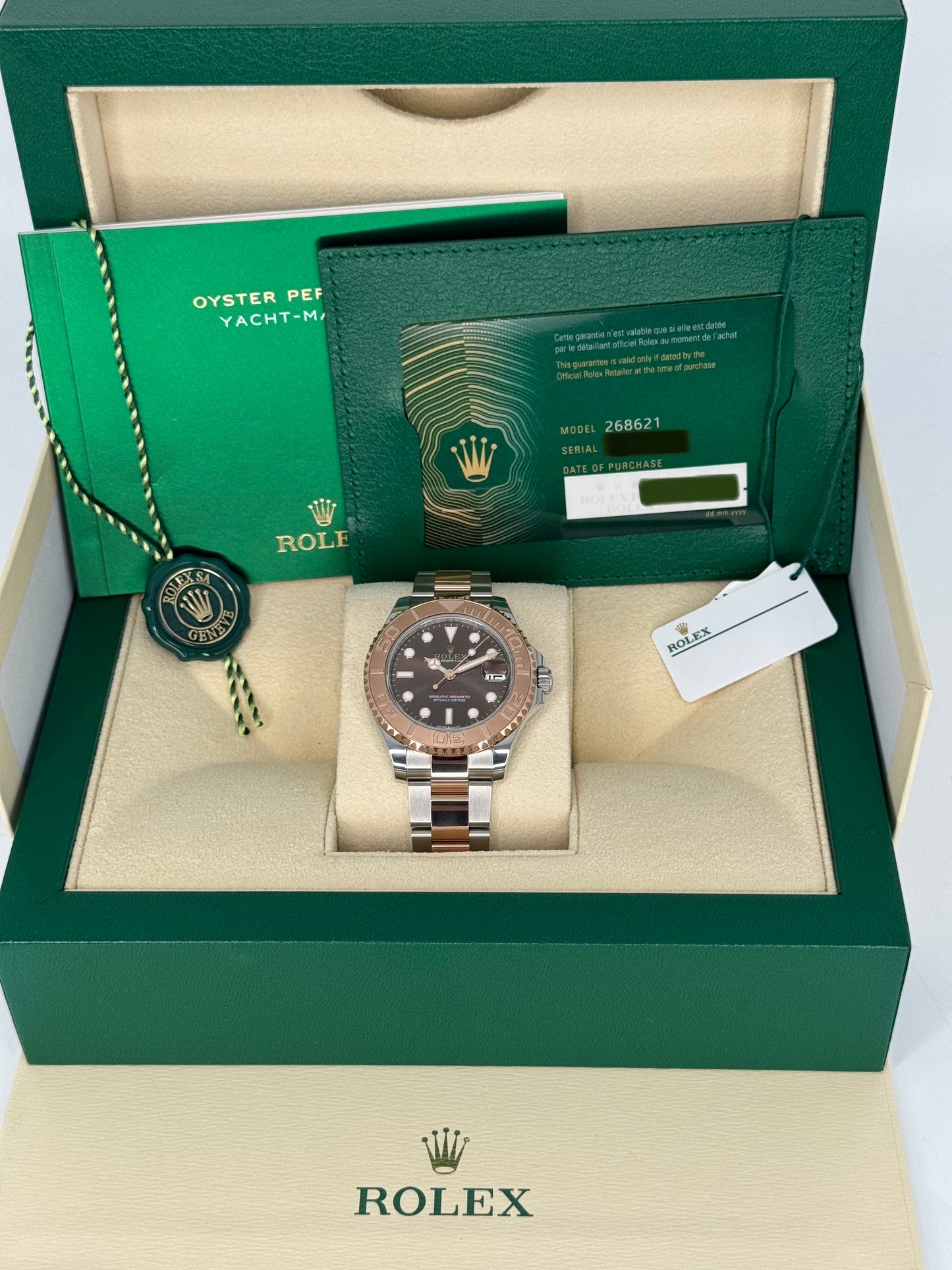 2023 Rolex Yacht-Master 37mm 268621 Two-Tone Chocolate Dial - MyWatchLLC