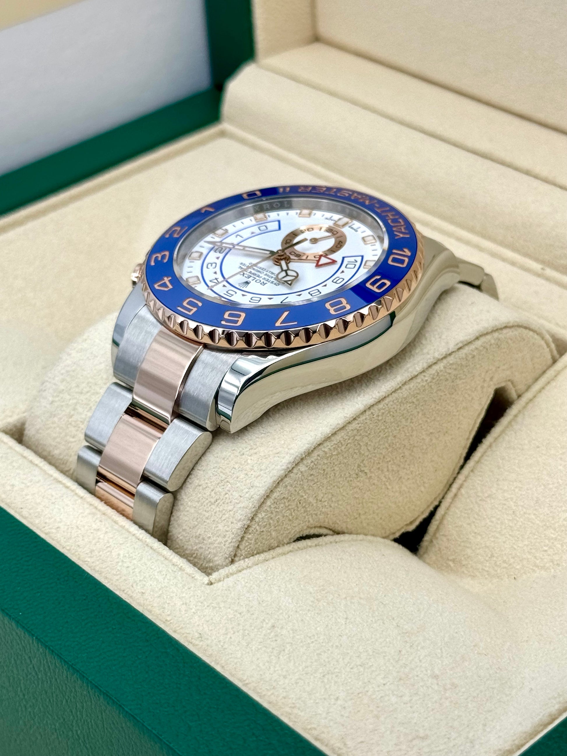 2022 Rolex Yacht-Master II 44mm 116681 Two-Tone White Dial - MyWatchLLC