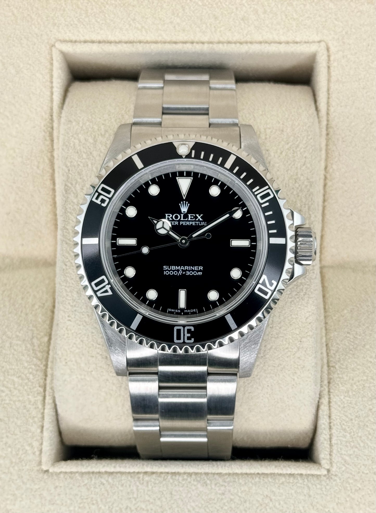 1995 Rolex Submariner 40mm 14060 Stainless Steel Black Dial - MyWatchLLC